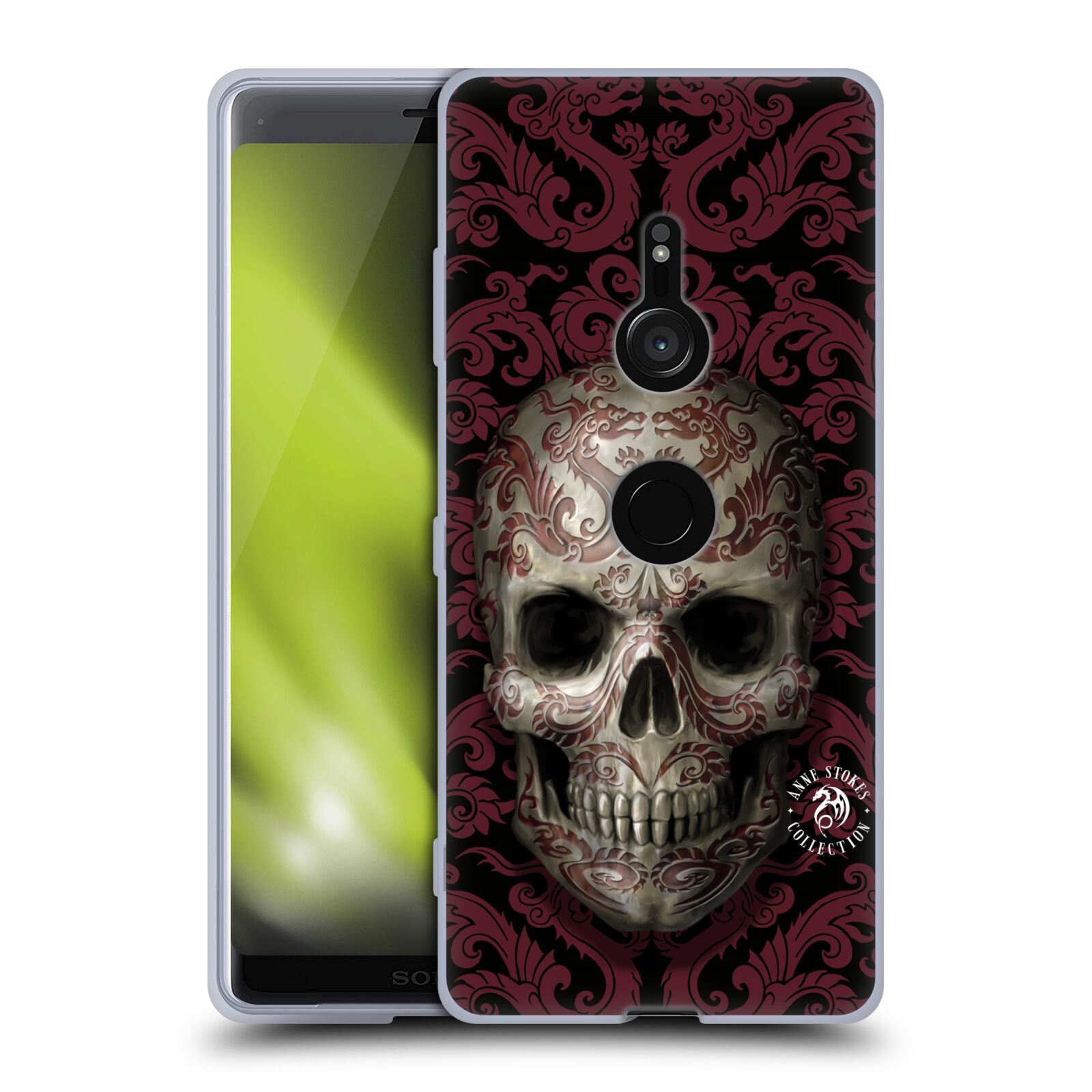 OFFICIAL ANNE STOKES ORIENTAL SKULL GEL CASE FOR SONY PHONES 1 - Picture 8 of 12