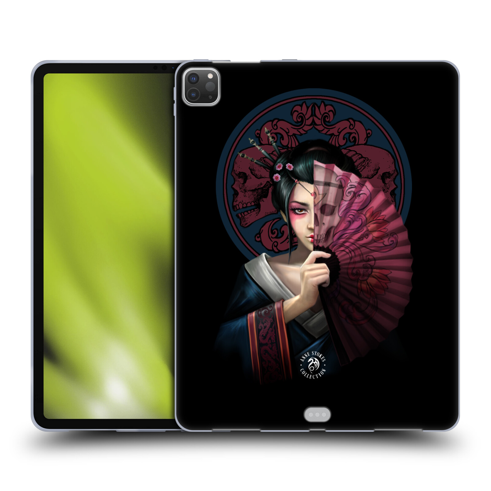 OFFICIAL ANNE STOKES ORIENTAL SKULL SOFT GEL CASE FOR APPLE SAMSUNG KINDLE - Picture 9 of 12