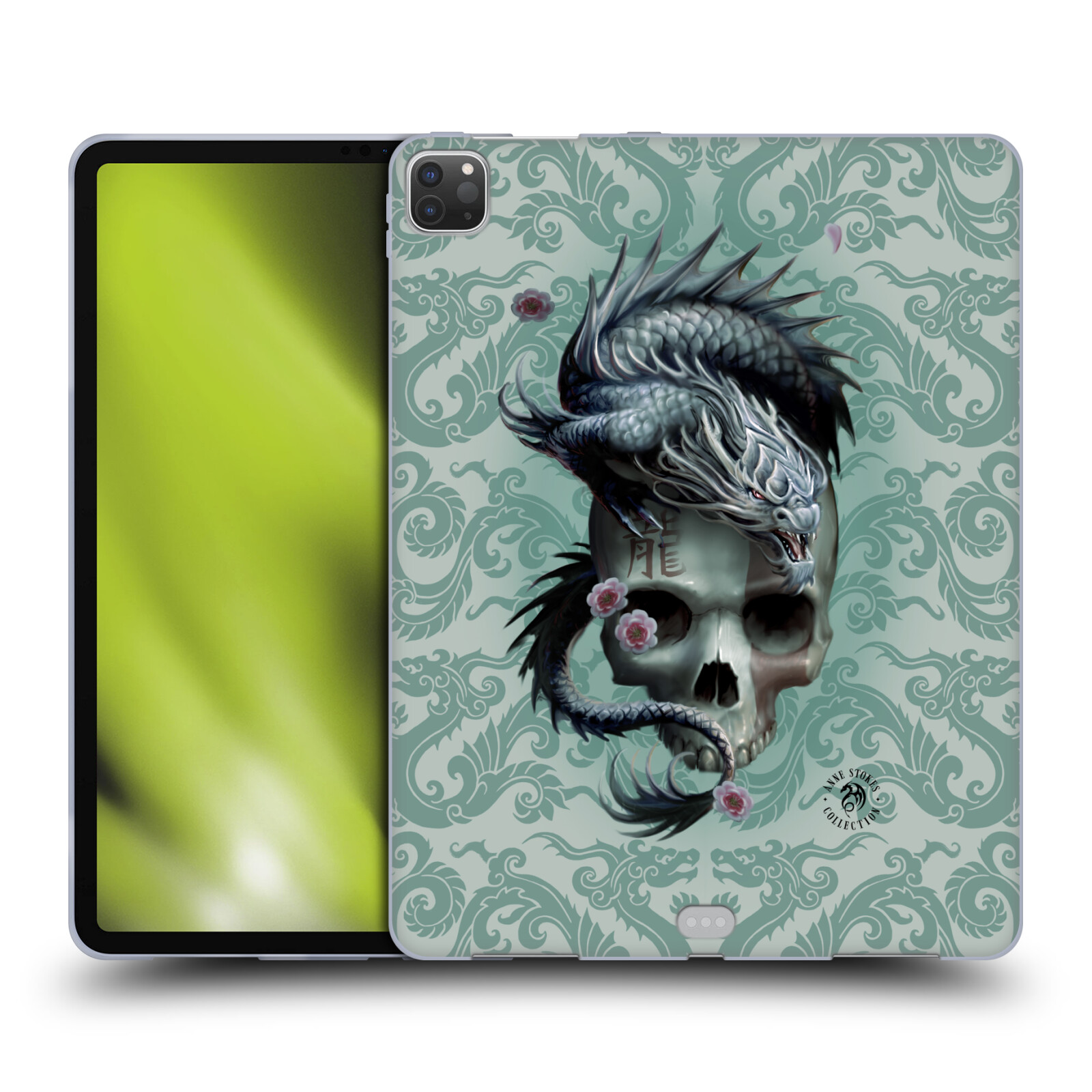 OFFICIAL ANNE STOKES ORIENTAL SKULL SOFT GEL CASE FOR APPLE SAMSUNG KINDLE - Picture 11 of 12