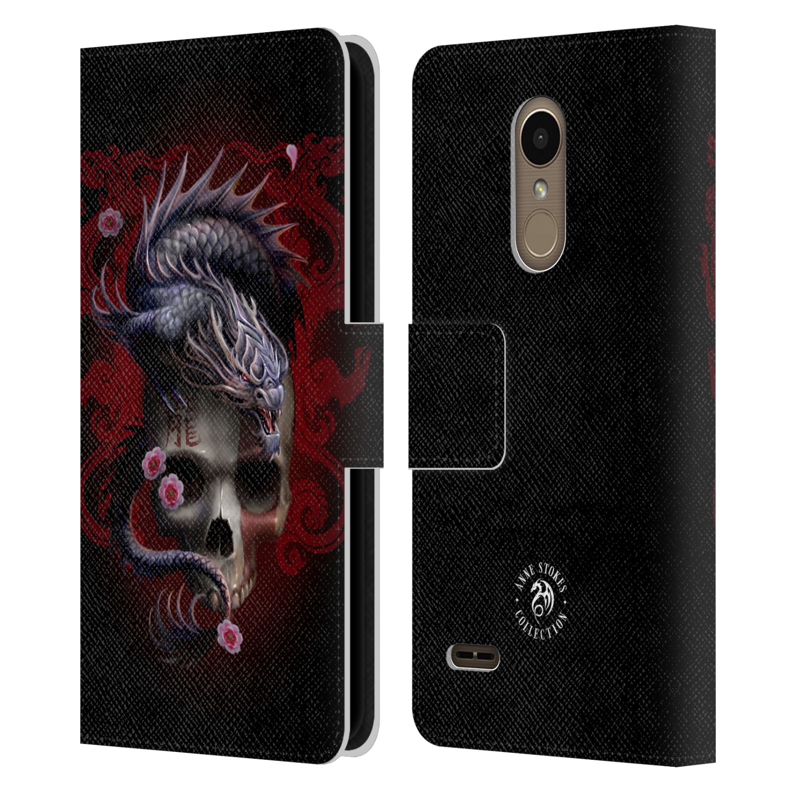 OFFICIAL ANNE STOKES ORIENTAL SKULL LEATHER BOOK WALLET CASE FOR LG PHONES 1 - Picture 7 of 7
