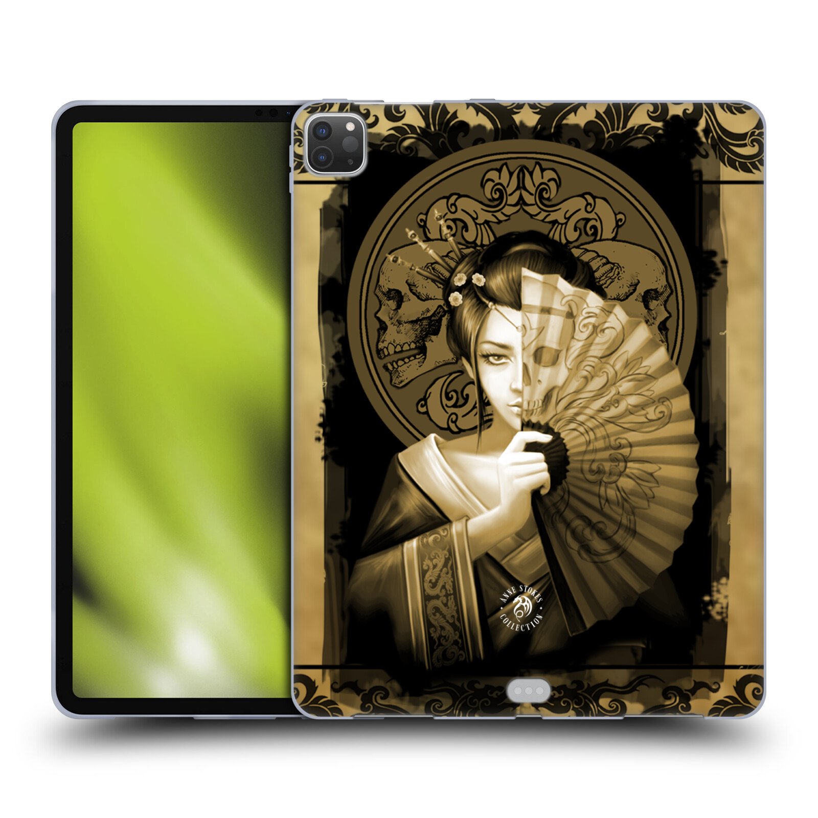 OFFICIAL ANNE STOKES ORIENTAL SKULL SOFT GEL CASE FOR APPLE SAMSUNG KINDLE - Picture 10 of 12
