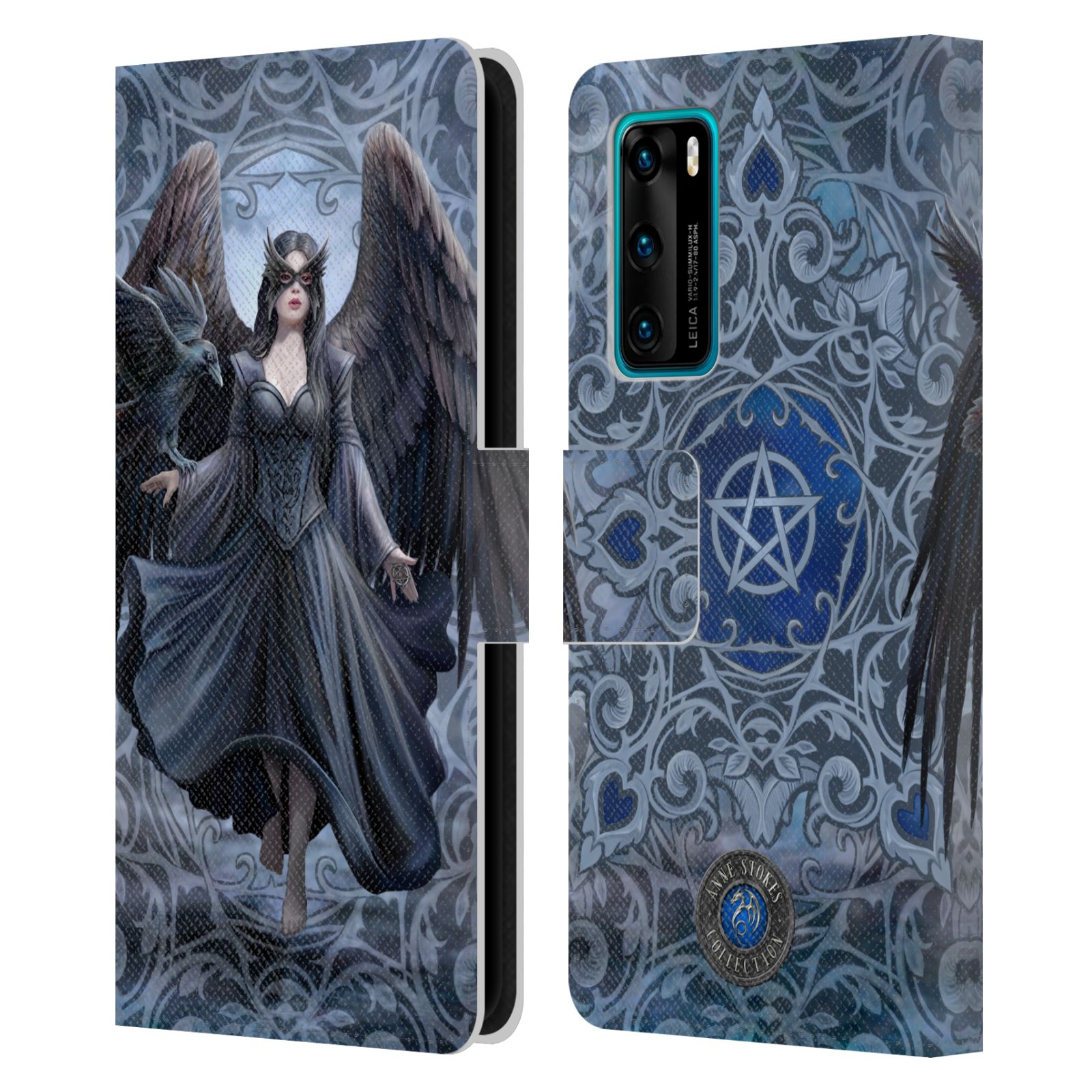 OFFICIAL ANNE STOKES RAVEN LEATHER PASSPORT HOLDER WALLET COVER CASE 