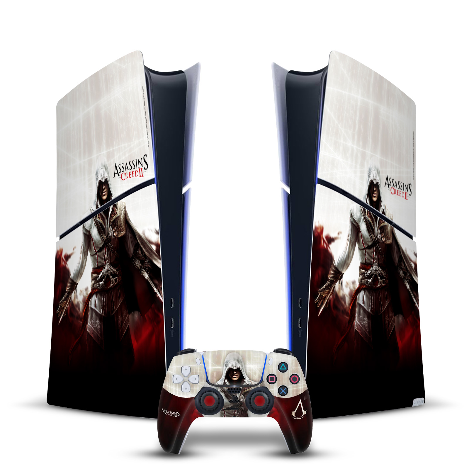 ASSASSIN'S CREED II GRAPHICS VINYL SKIN FOR PS5 SLIM DIGITAL EDITION BUNDLE