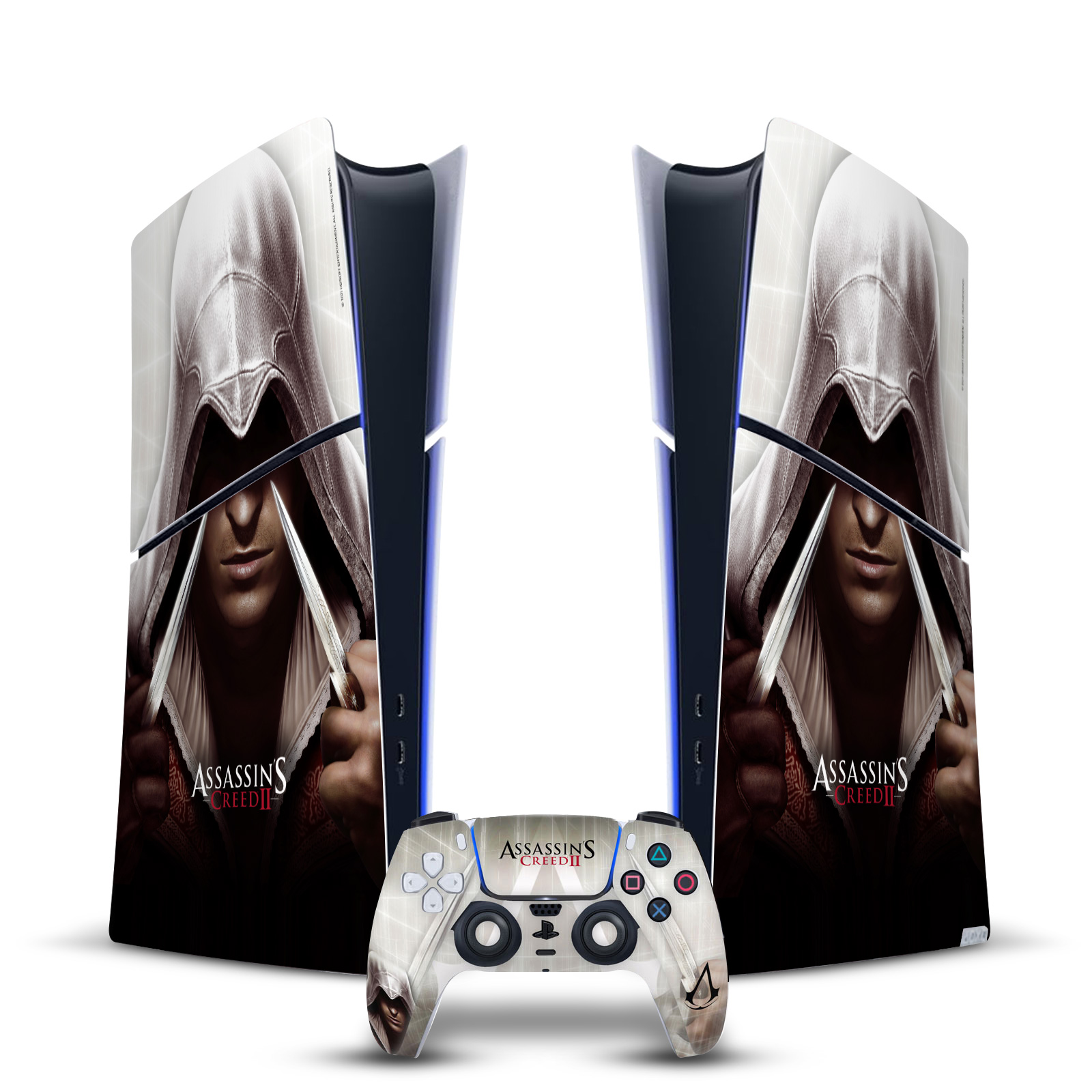 ASSASSIN'S CREED II GRAPHICS VINYL SKIN FOR PS5 SLIM DIGITAL EDITION BUNDLE