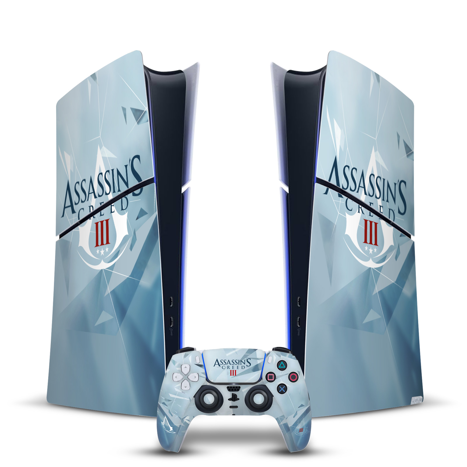 ASSASSIN'S CREED III GRAPHICS VINYL SKIN FOR PS5 SLIM/PRO DIGITAL EDITION BUNDLE