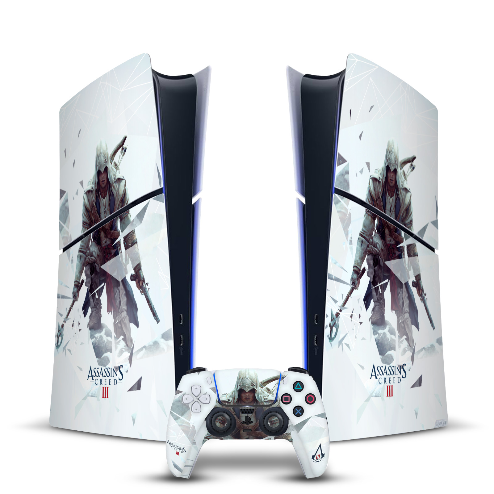 ASSASSIN'S CREED III GRAPHICS VINYL SKIN FOR PS5 SLIM/PRO DIGITAL EDITION BUNDLE