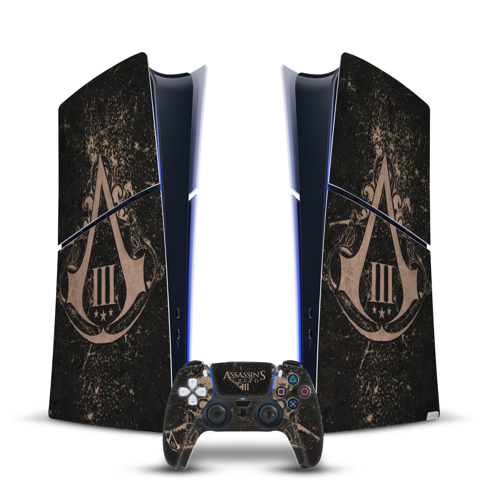 ASSASSIN'S CREED III GRAPHICS VINYL SKIN FOR PS5 SLIM/PRO DIGITAL EDITION BUNDLE