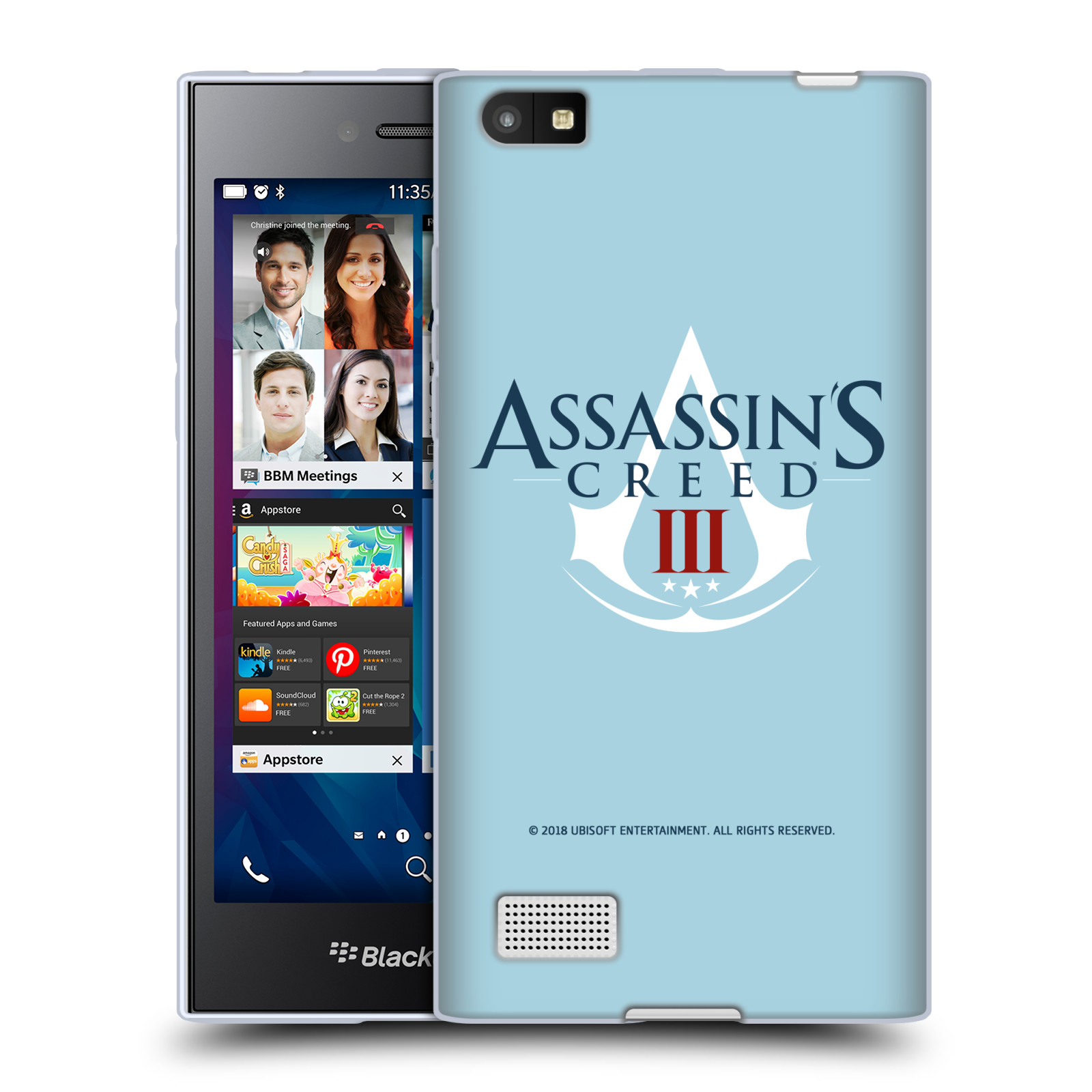 OFFICIAL ASSASSIN'S CREED III LOGOS SOFT GEL CASE FOR BLACKBERRY PHONES - Picture 9 of 11