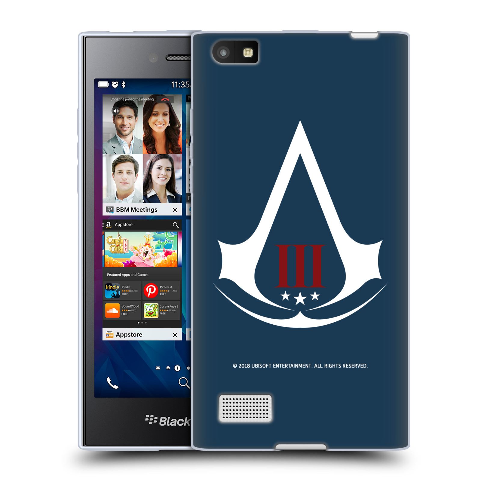 OFFICIAL ASSASSIN'S CREED III LOGOS SOFT GEL CASE FOR BLACKBERRY PHONES - Picture 8 of 11