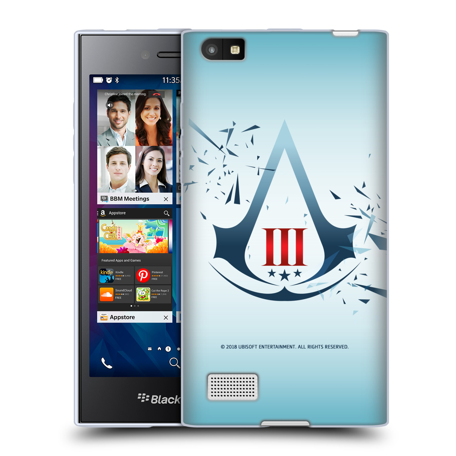 OFFICIAL ASSASSIN'S CREED III LOGOS SOFT GEL CASE FOR BLACKBERRY PHONES - Picture 11 of 11