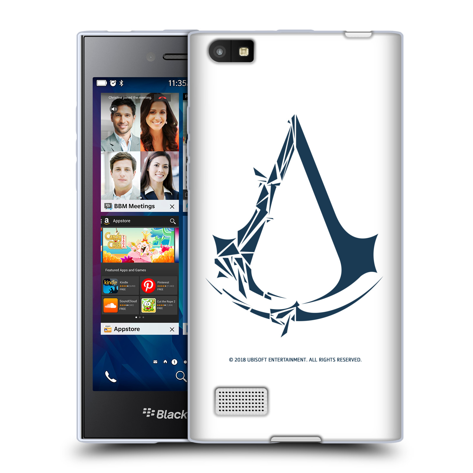 OFFICIAL ASSASSIN'S CREED III LOGOS SOFT GEL CASE FOR BLACKBERRY PHONES - Picture 10 of 11