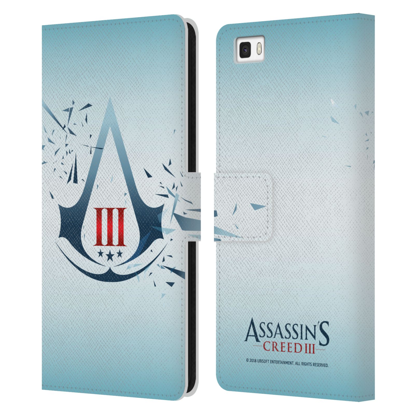 OFFICIAL ASSASSIN'S CREED III LOGOS LEATHER BOOK WALLET CASE FOR HUAWEI PHONES 2 - Picture 7 of 7