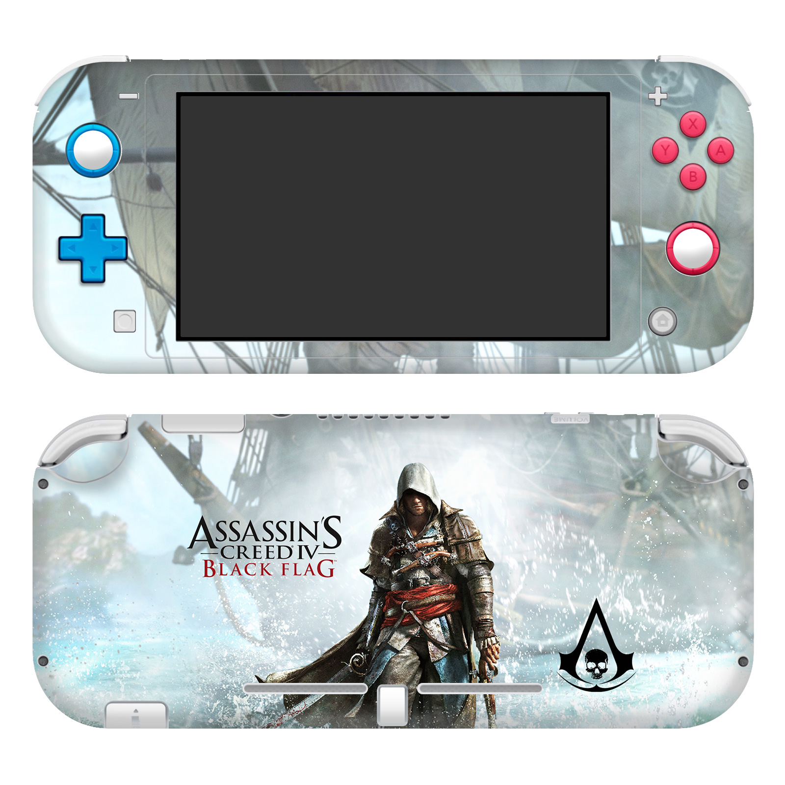 ASSASSIN'S CREED BLACK FLAG GRAPHICS VINYL SKIN DECAL FOR NINTENDO SWITCH LITE