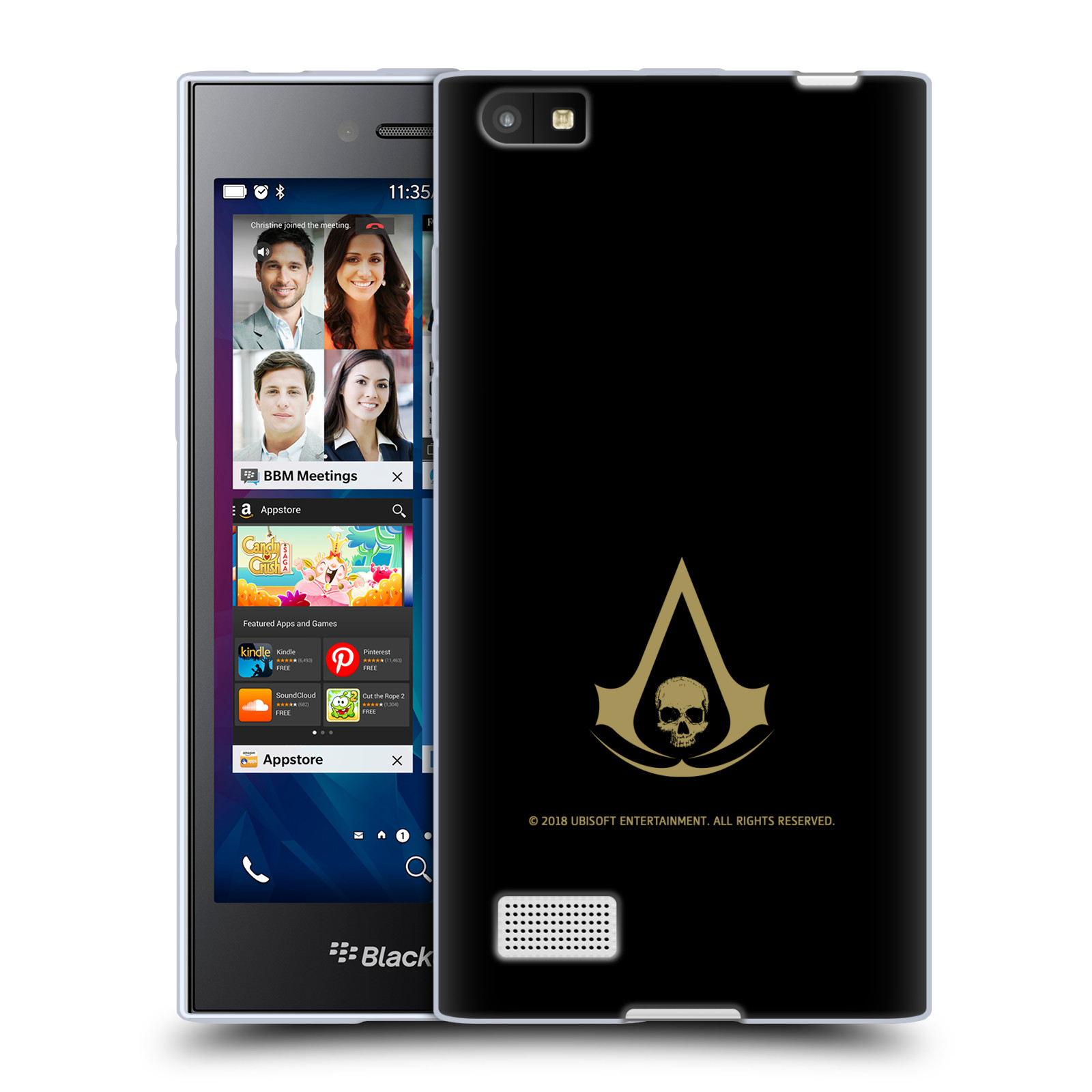 OFFICIAL ASSASSIN'S CREED BLACK FLAG LOGOS SOFT GEL CASE FOR BLACKBERRY PHONES - Picture 8 of 12
