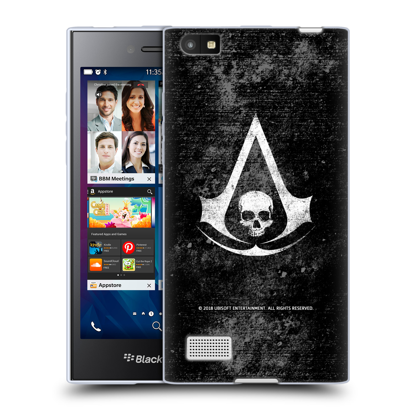 OFFICIAL ASSASSIN'S CREED BLACK FLAG LOGOS SOFT GEL CASE FOR BLACKBERRY PHONES - Picture 10 of 12