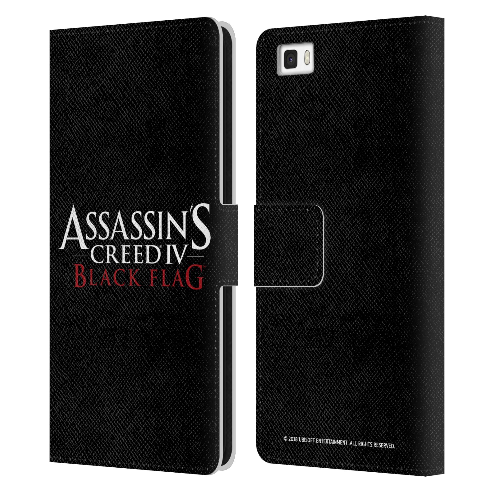 OFFICIAL ASSASSIN'S CREED BLACK FLAG LOGOS LEATHER BOOK CASE FOR HUAWEI PHONES 2 - Picture 7 of 7