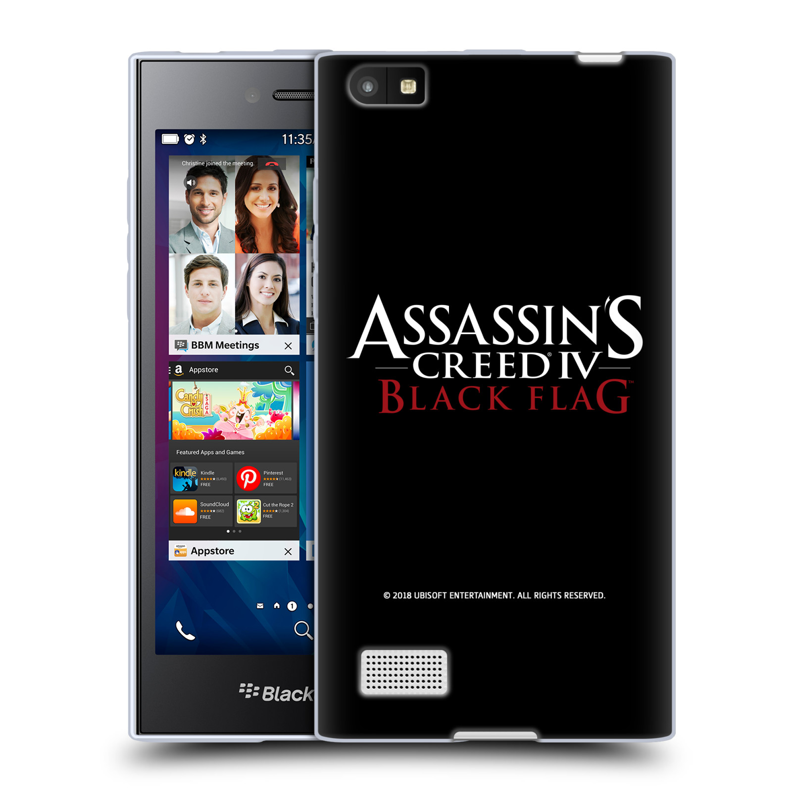 OFFICIAL ASSASSIN'S CREED BLACK FLAG LOGOS SOFT GEL CASE FOR BLACKBERRY PHONES - Picture 12 of 12