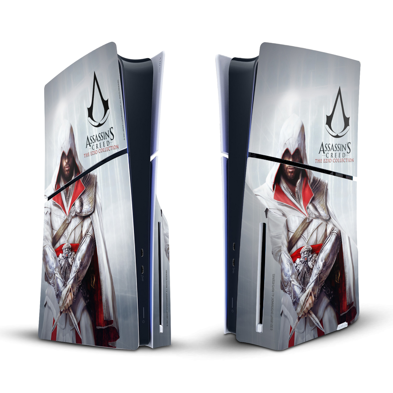 ASSASSIN'S CREED BROTHERHOOD GRAPHICS VINYL SKIN FOR SONY PS5 SLIM DISC CONSOLE