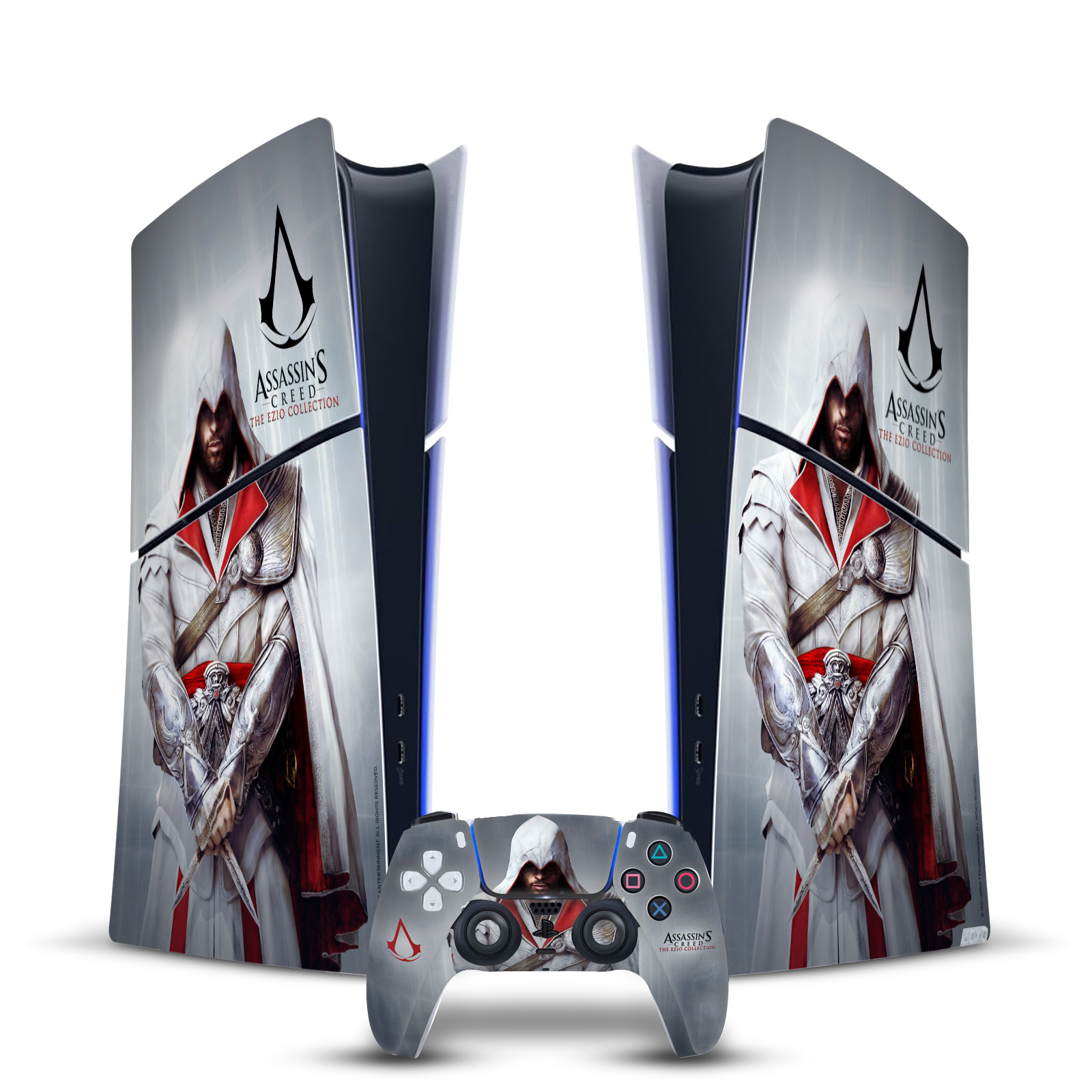 ASSASSIN'S CREED BROTHERHOOD GRAPHICS VINYL SKIN FOR PS5 SLIM/PRO DIGITAL BUNDLE