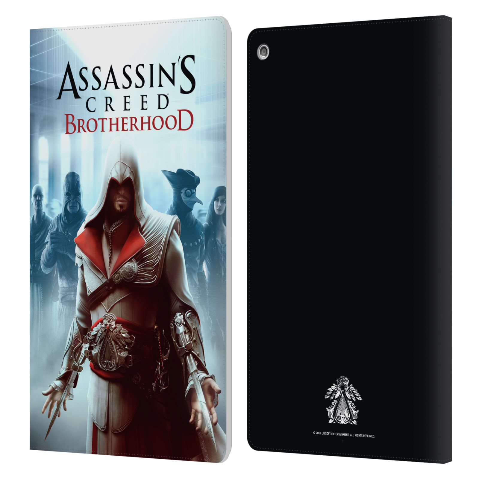 OFFICIAL ASSASSIN'S CREED BROTHERHOOD KEY ART LEATHER BOOK CASE FOR AMAZON FIRE