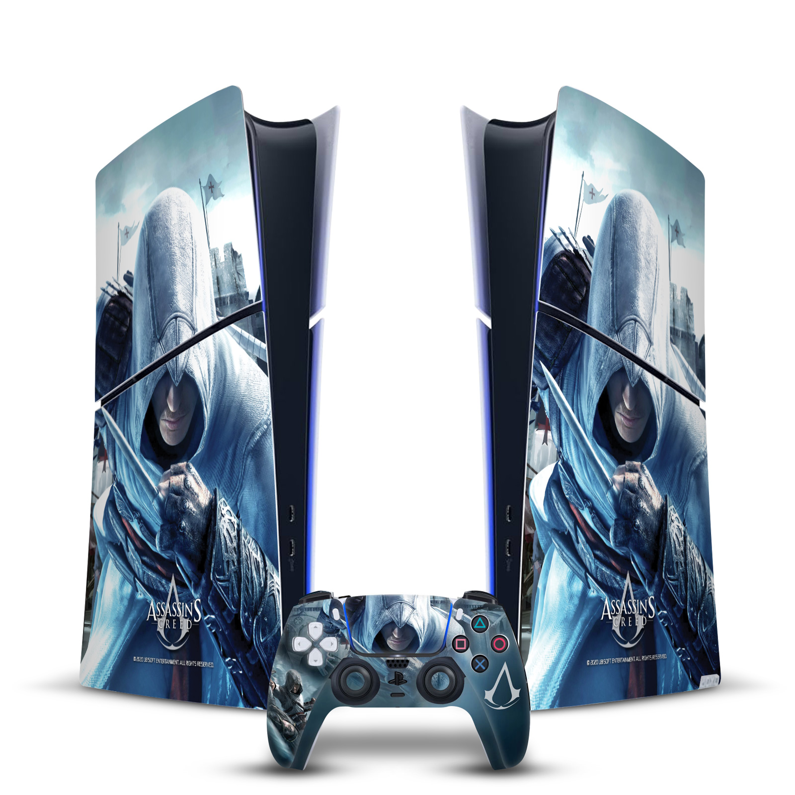 ASSASSIN'S CREED GRAPHICS VINYL SKIN FOR PS5 SLIM/PRO DIGITAL EDITION BUNDLE