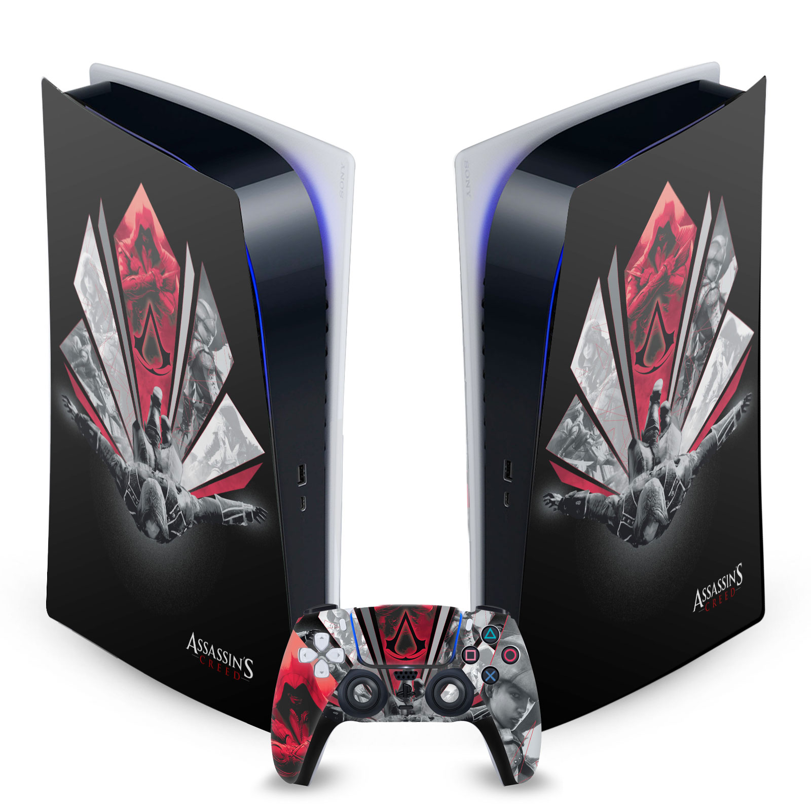 ASSASSIN'S CREED GRAPHICS VINYL SKIN DECAL FOR SONY PS5 DIGITAL EDITION BUNDLE