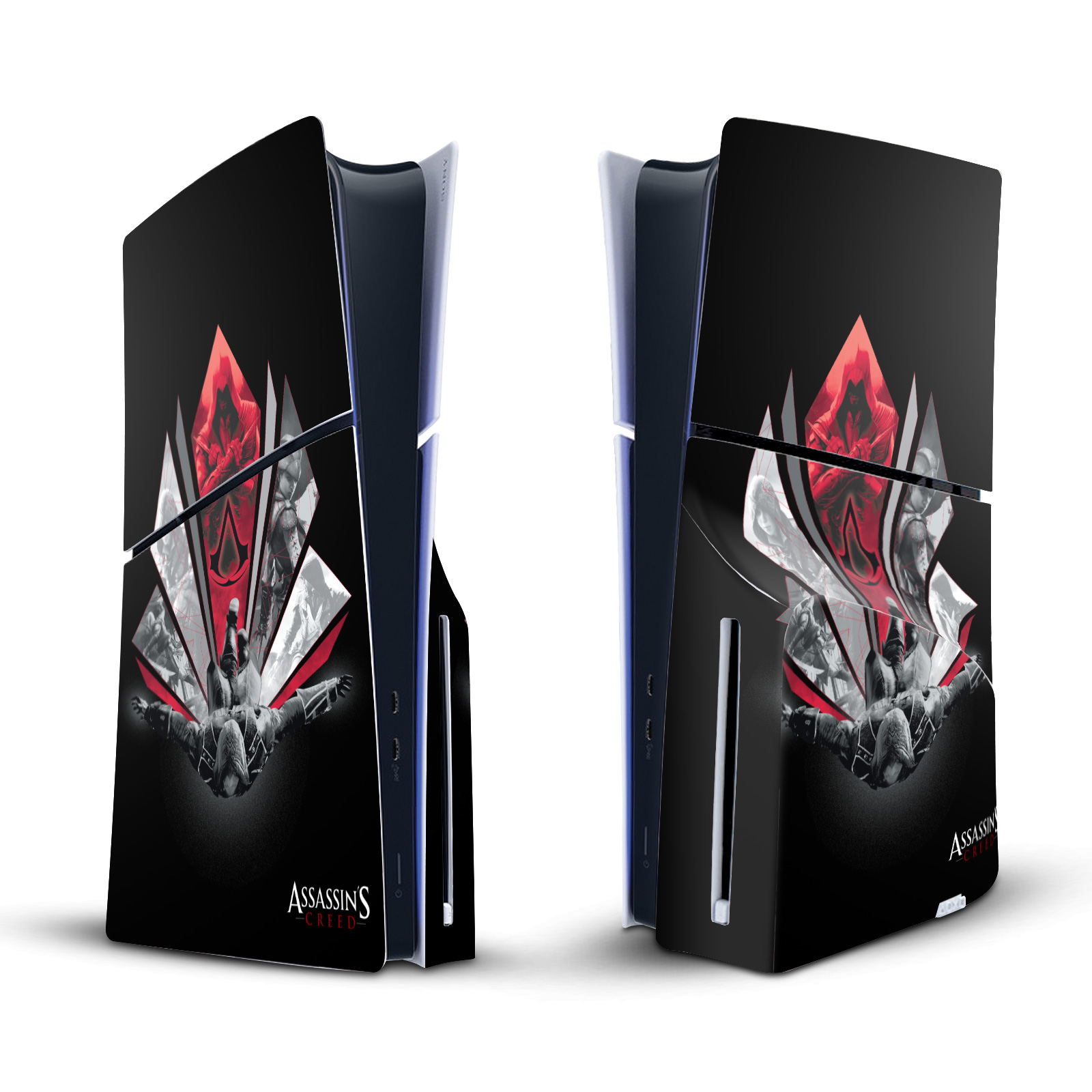 OFFICIAL ASSASSIN'S CREED GRAPHICS VINYL SKIN FOR SONY PS5 SLIM DISC CONSOLE