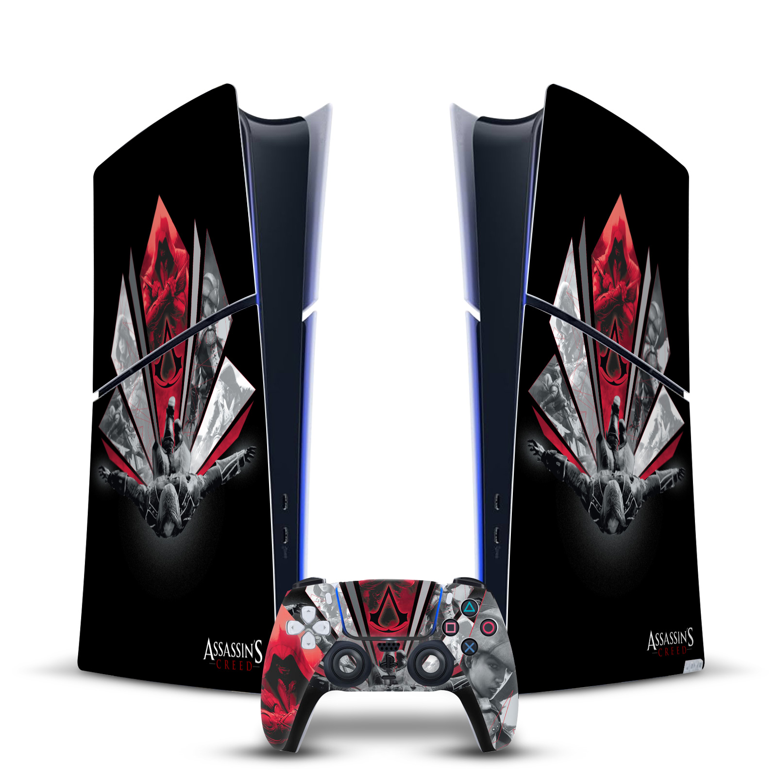 ASSASSIN'S CREED GRAPHICS VINYL SKIN FOR PS5 SLIM/PRO DIGITAL EDITION BUNDLE