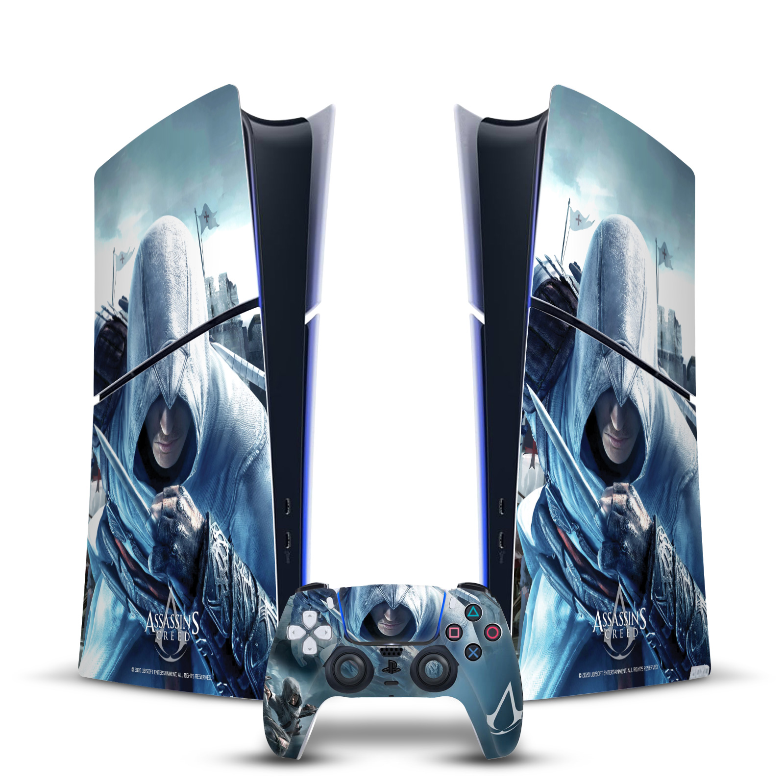 ASSASSIN'S CREED KEY ART VINYL SKIN FOR PS5 SLIM DIGITAL CONSOLE & CONTROLLER