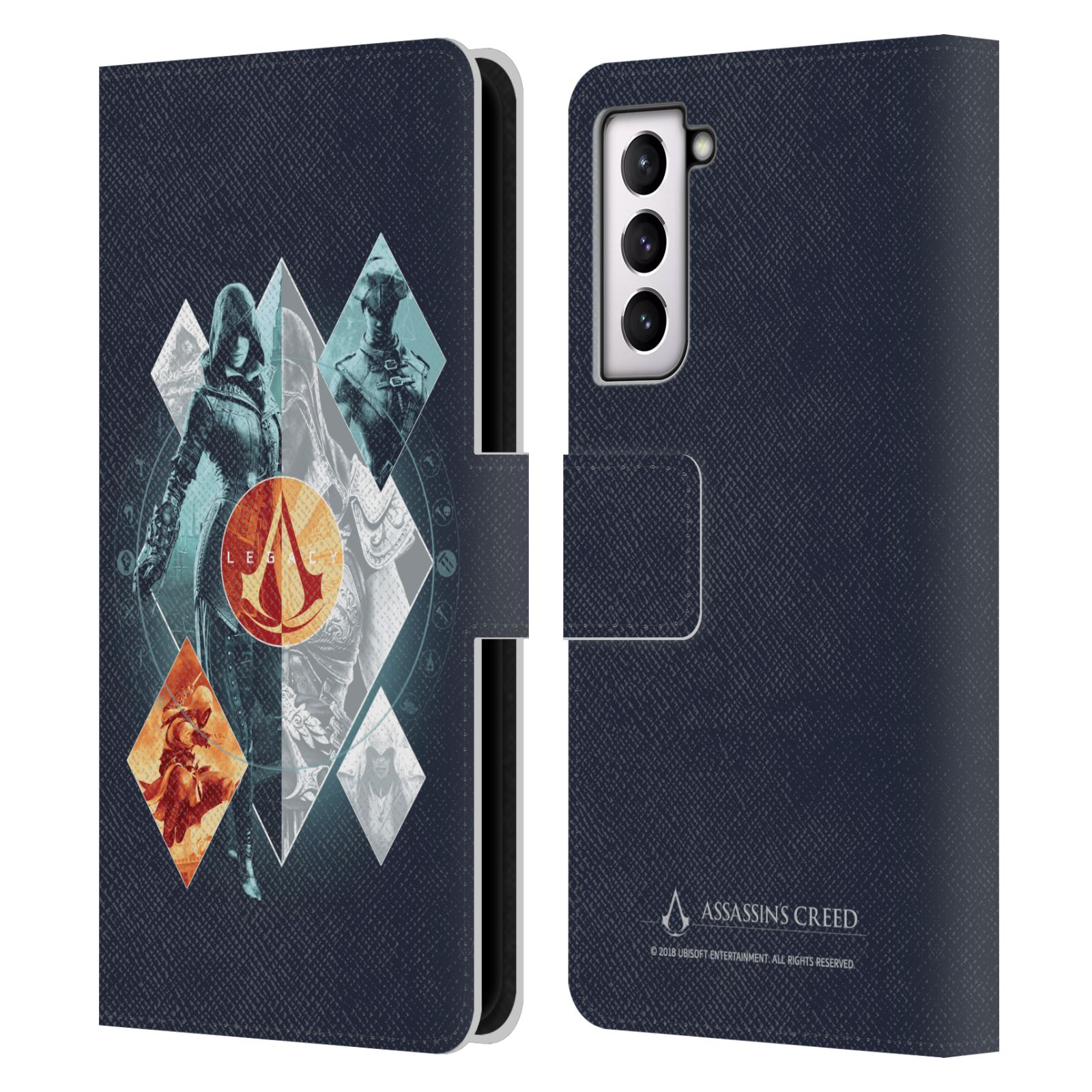 ASSASSIN'S CREED LEGACY CHARACTER ARTWORK LEATHER BOOK CASE FOR SAMSUNG PHONE 4 - 第 8/16 張圖片