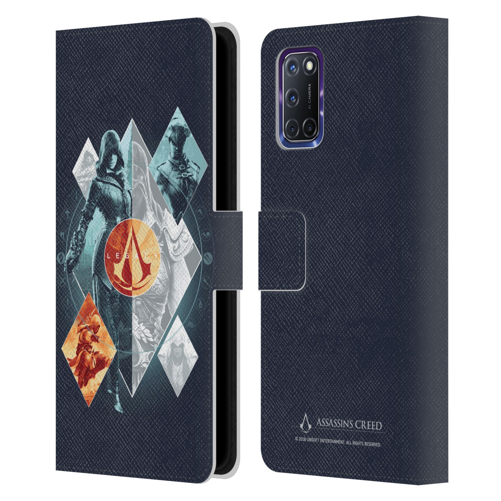 ASSASSIN'S CREED LEGACY CHARACTER ARTWORK LEATHER BOOK CASE FOR OPPO PHONES - 第 8/16 張圖片