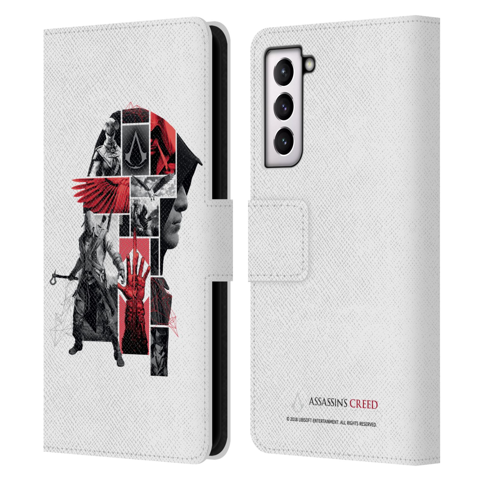 ASSASSIN'S CREED LEGACY CHARACTER ARTWORK LEATHER BOOK CASE FOR SAMSUNG PHONE 4 - 第 10/16 張圖片