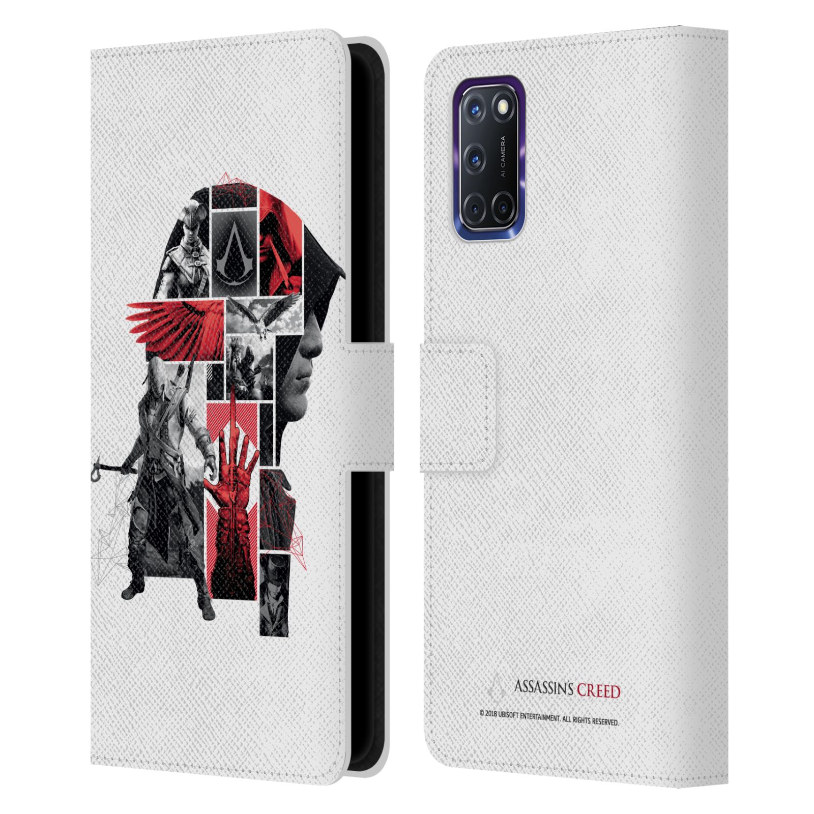 ASSASSIN'S CREED LEGACY CHARACTER ARTWORK LEATHER BOOK CASE FOR OPPO PHONES - 第 10/16 張圖片