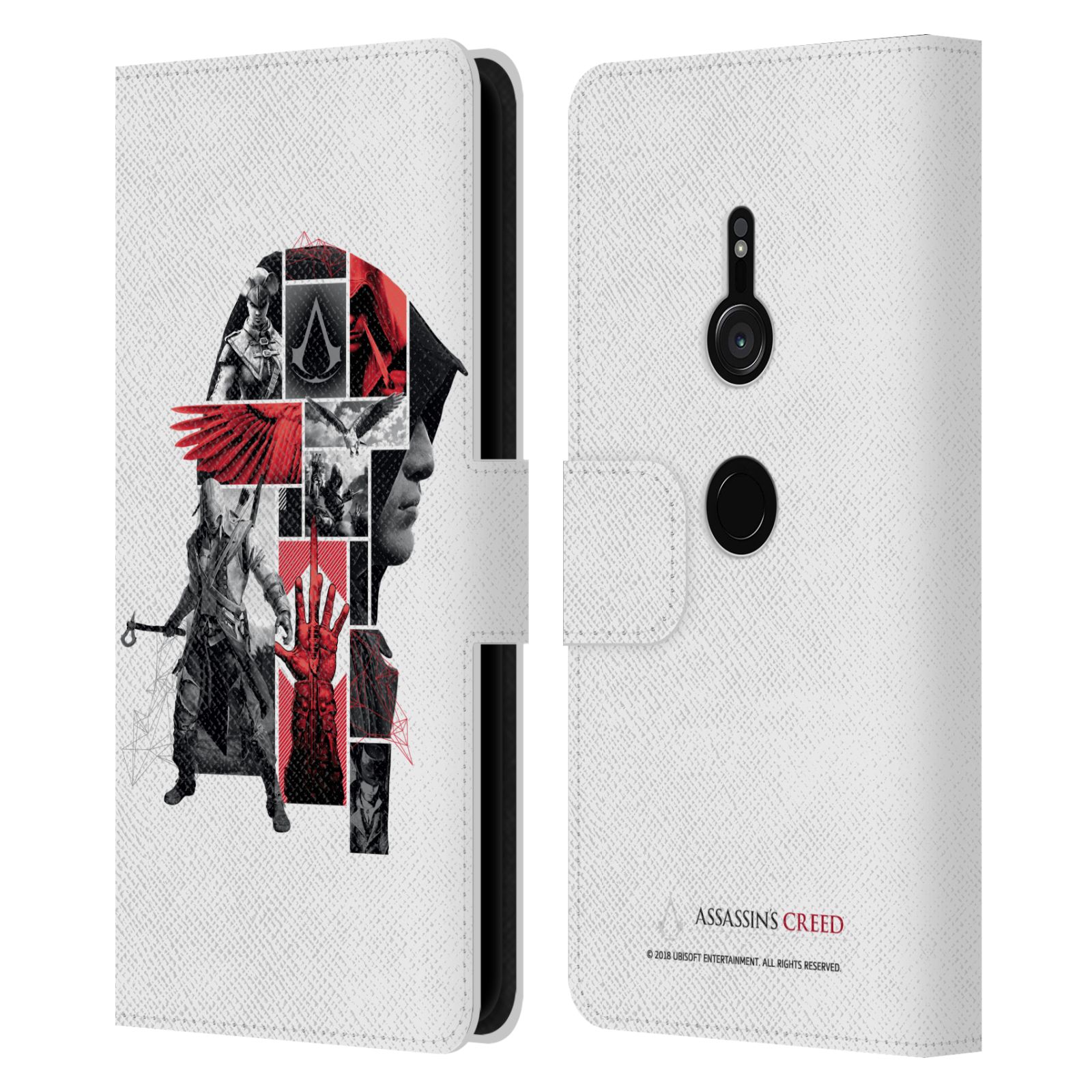 ASSASSIN'S CREED LEGACY CHARACTER ARTWORK LEATHER BOOK CASE FOR SONY PHONES 1 - 第 9/15 張圖片