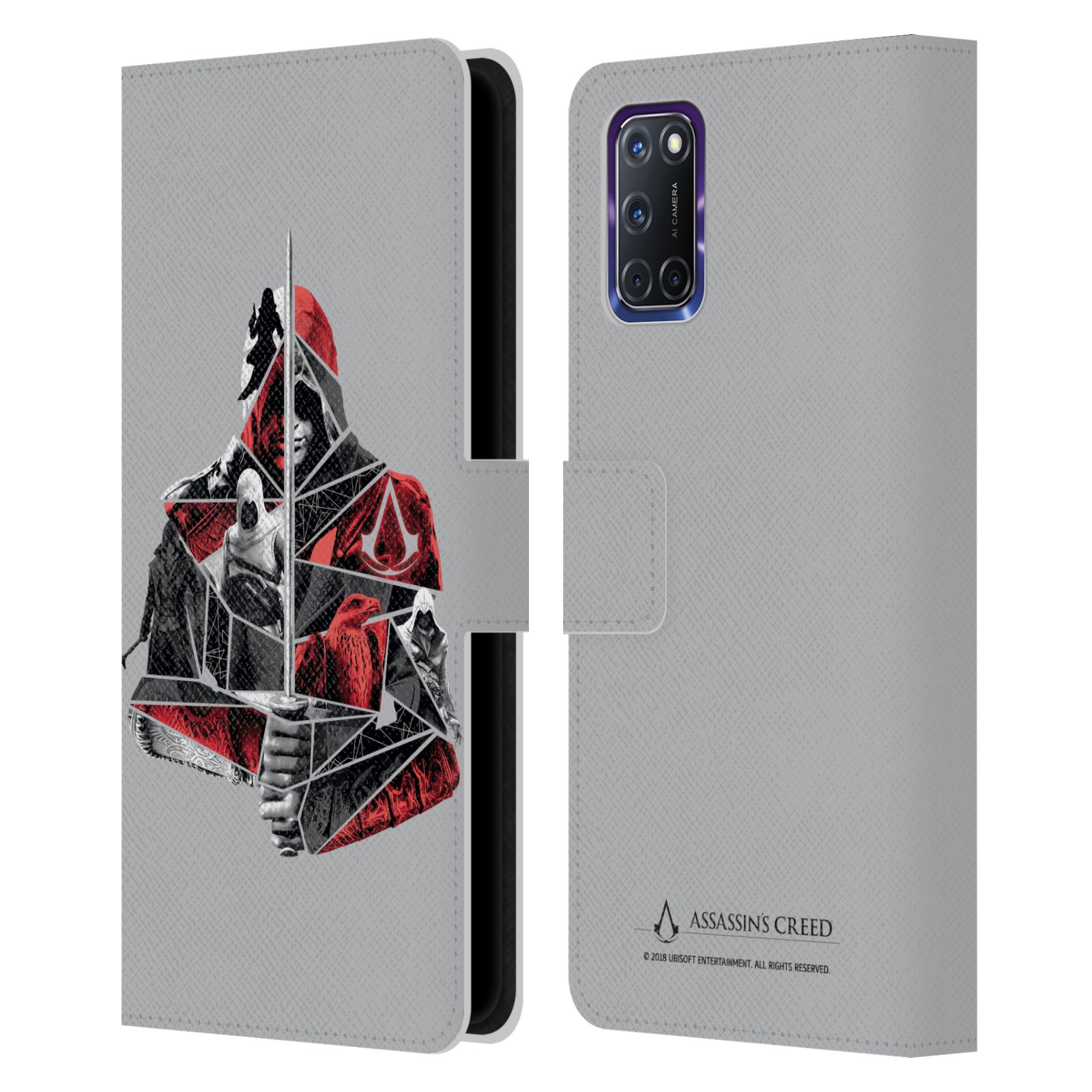 ASSASSIN'S CREED LEGACY CHARACTER ARTWORK LEATHER BOOK CASE FOR OPPO PHONES - 第 12/16 張圖片