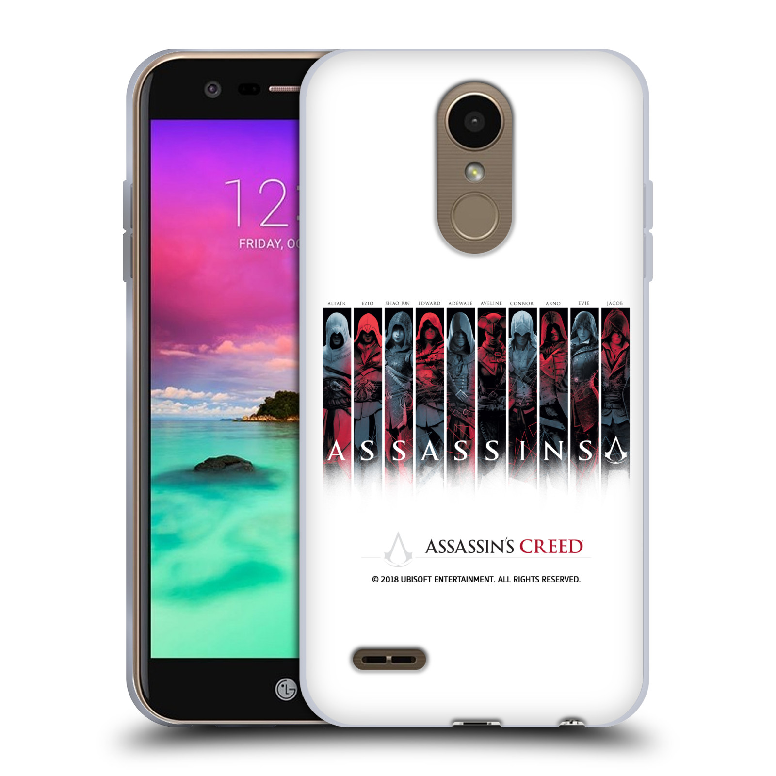 FUNDA OFICIAL DE GEL SUAVE TIPOGRAFÍA ASSASSIN'S CREED LEGACY PARA TELÉFONOS LG 2 - Imagen 8 de 12