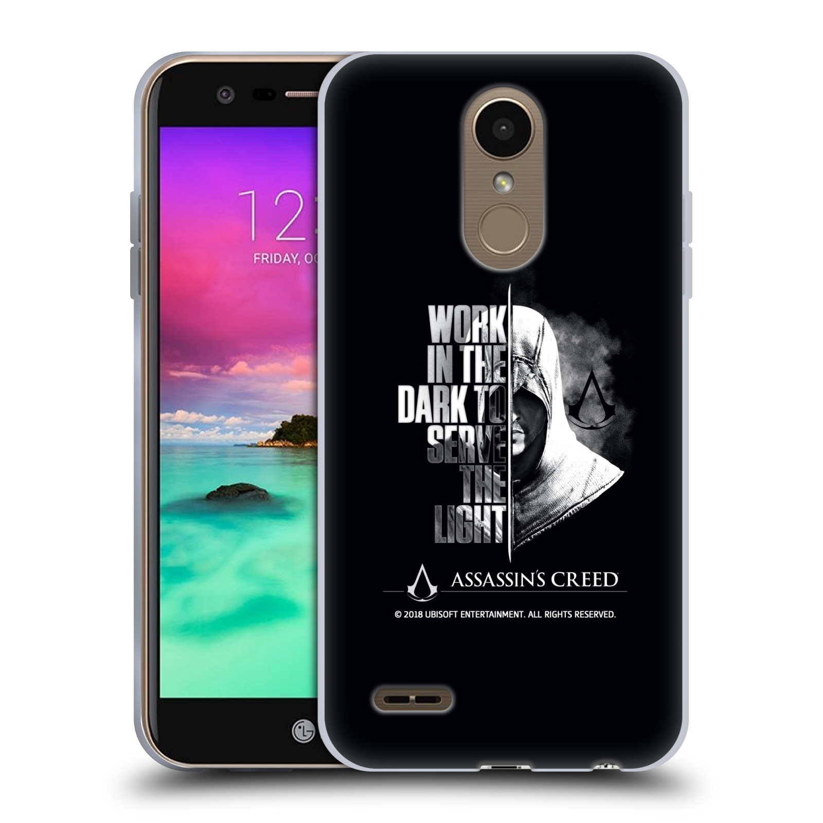 FUNDA OFICIAL DE GEL SUAVE TIPOGRAFÍA ASSASSIN'S CREED LEGACY PARA TELÉFONOS LG 2 - Imagen 10 de 12