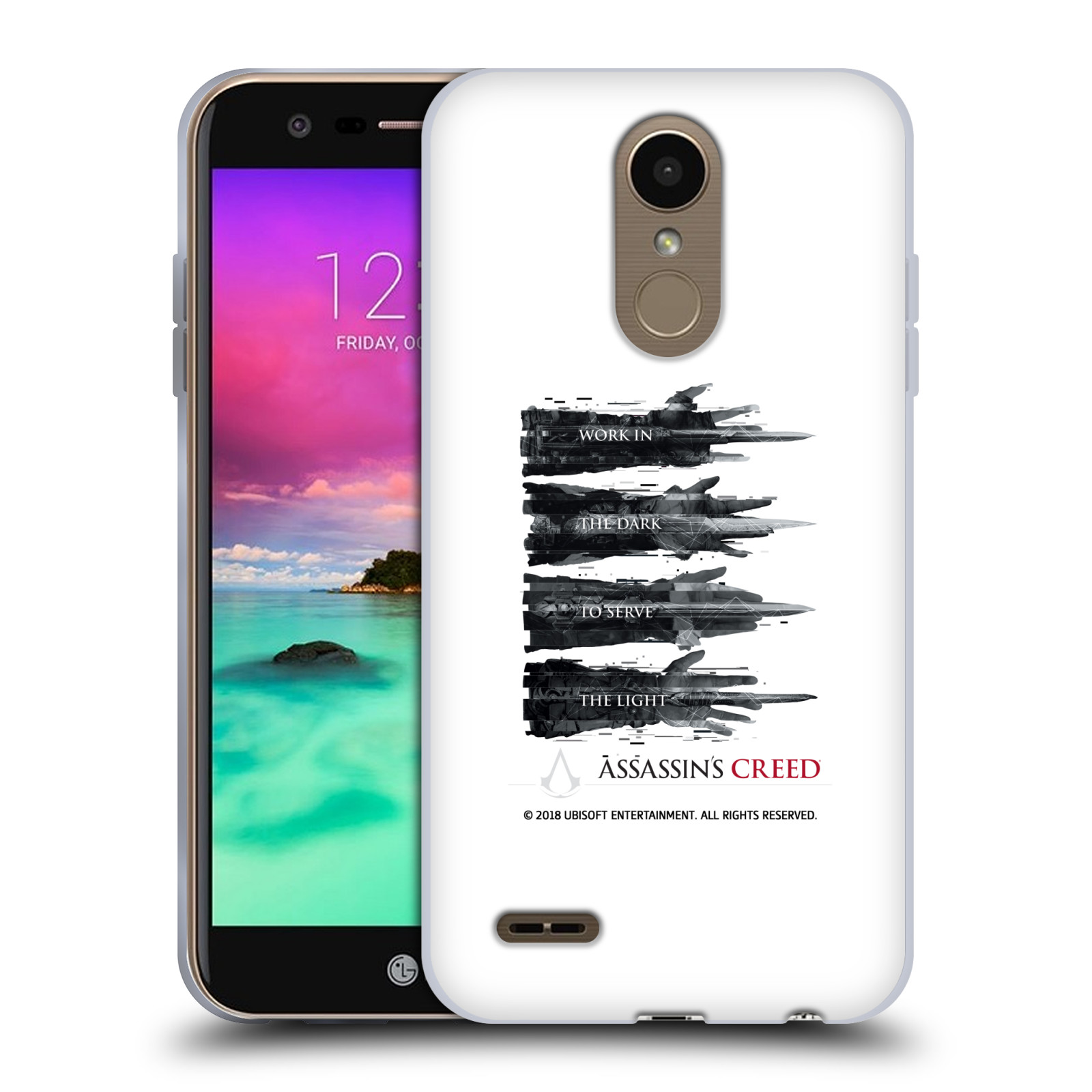 FUNDA OFICIAL DE GEL SUAVE TIPOGRAFÍA ASSASSIN'S CREED LEGACY PARA TELÉFONOS LG 2 - Imagen 11 de 12