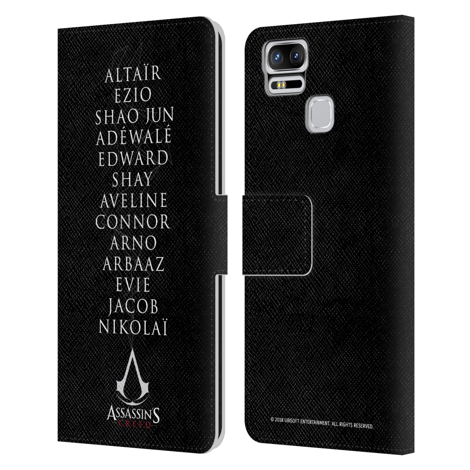 ASSASSIN'S CREED LEGACY TYPOGRAPHY LEATHER BOOK CASE FOR ASUS ZENFONE PHONES - Picture 6 of 6