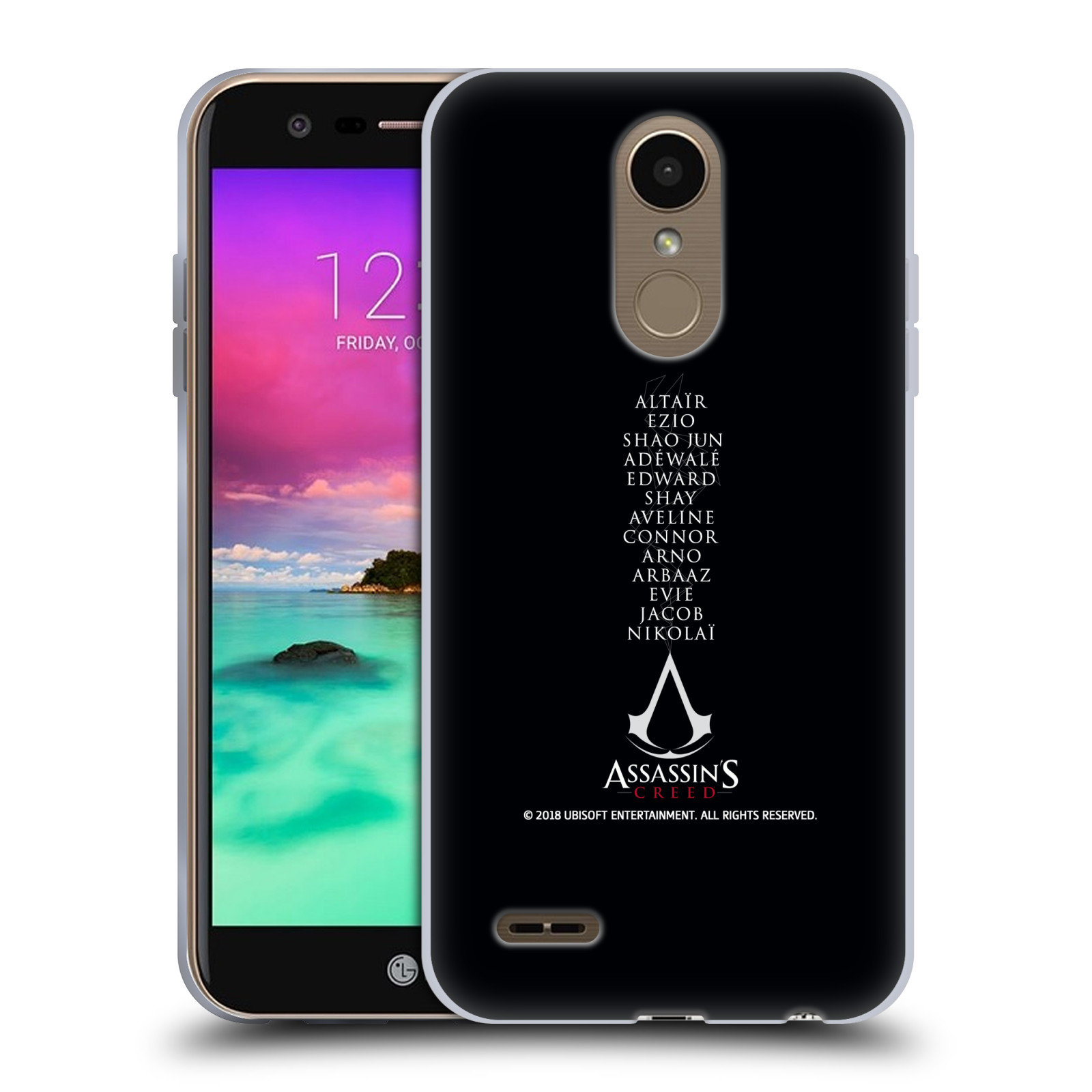 FUNDA OFICIAL DE GEL SUAVE TIPOGRAFÍA ASSASSIN'S CREED LEGACY PARA TELÉFONOS LG 2 - Imagen 12 de 12
