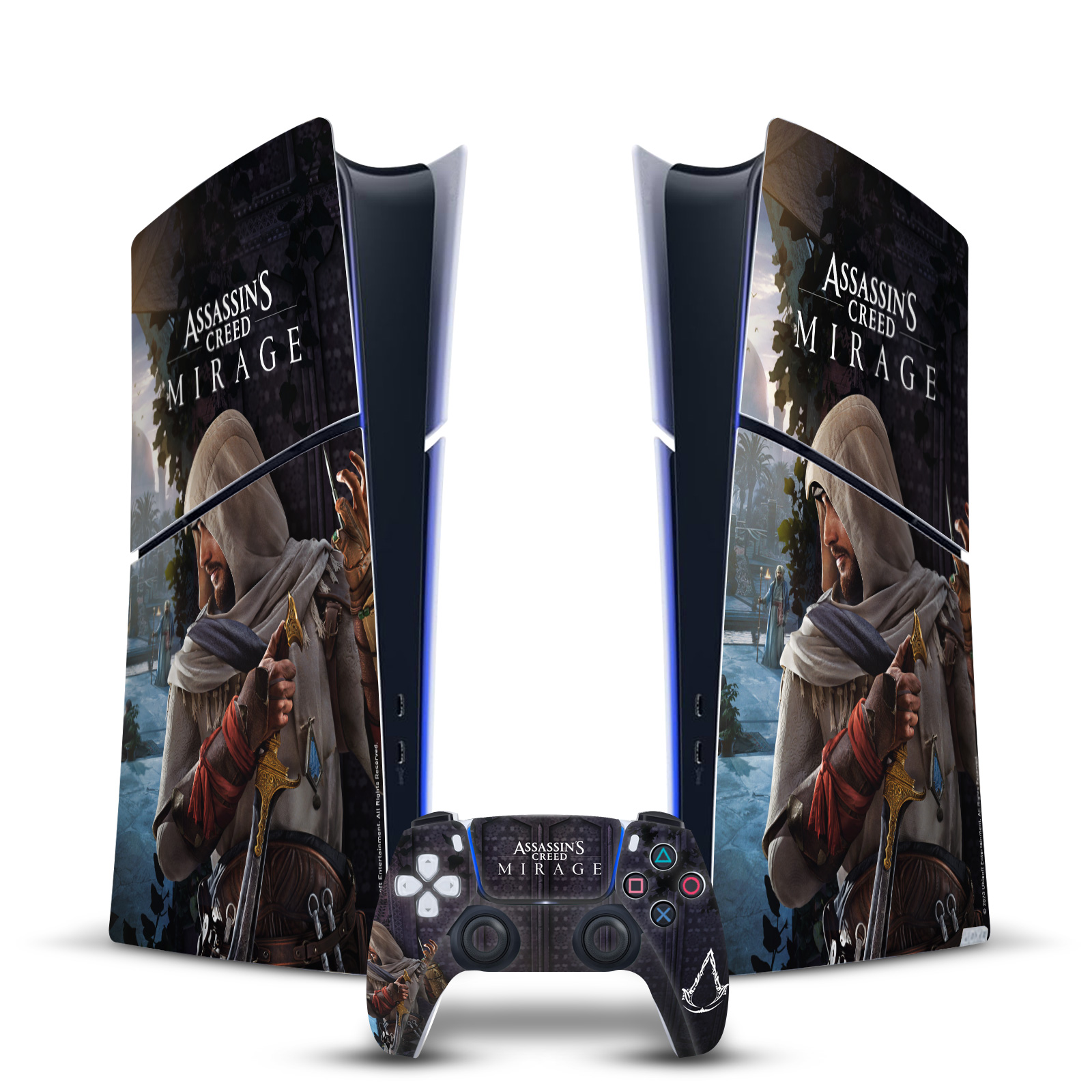 ASSASSIN'S CREED MIRAGE GRAPHICS VINYL SKIN FOR PS5 SLIM/PRO DIGITAL BUNDLE