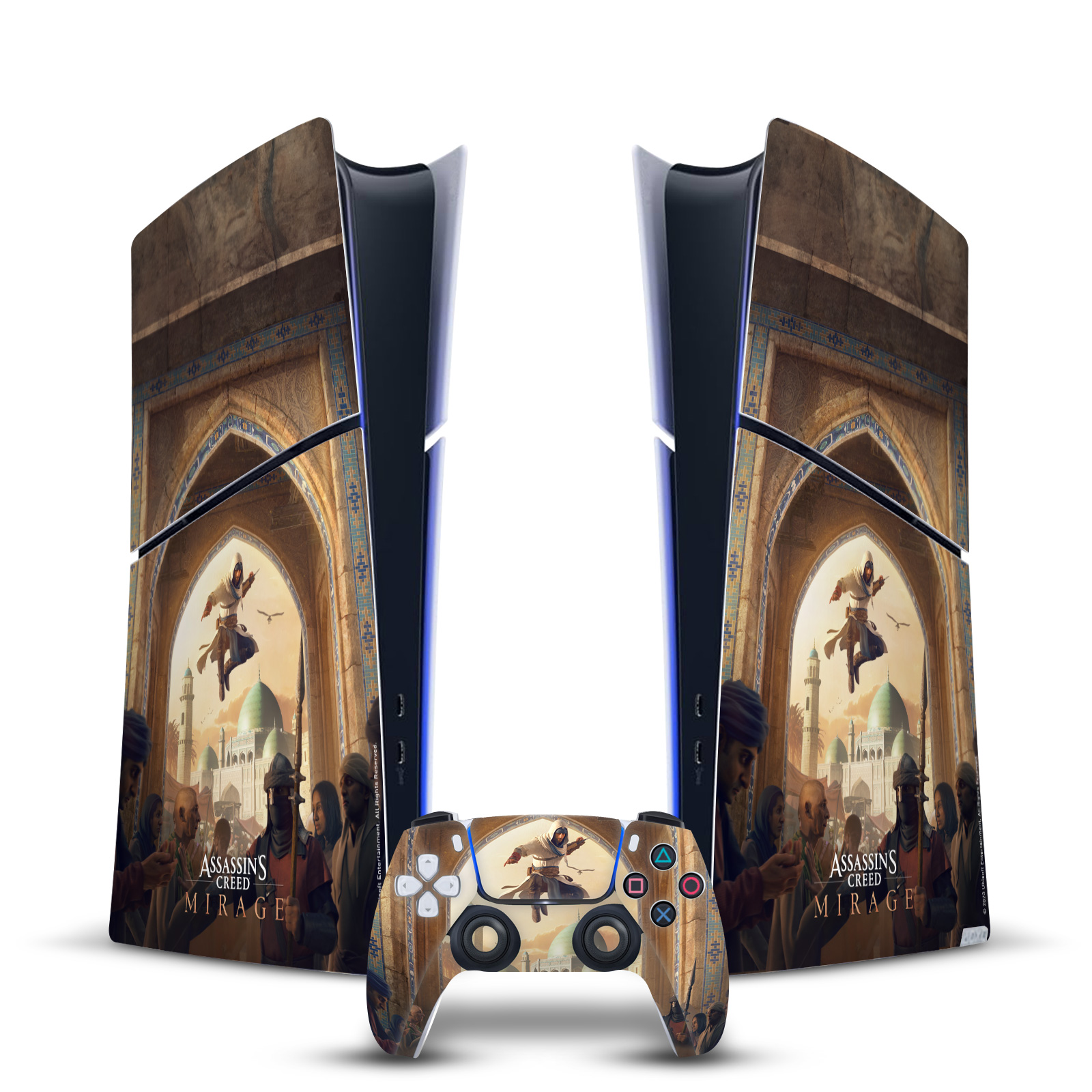 ASSASSIN'S CREED MIRAGE GRAPHICS VINYL SKIN FOR PS5 SLIM/PRO DIGITAL BUNDLE