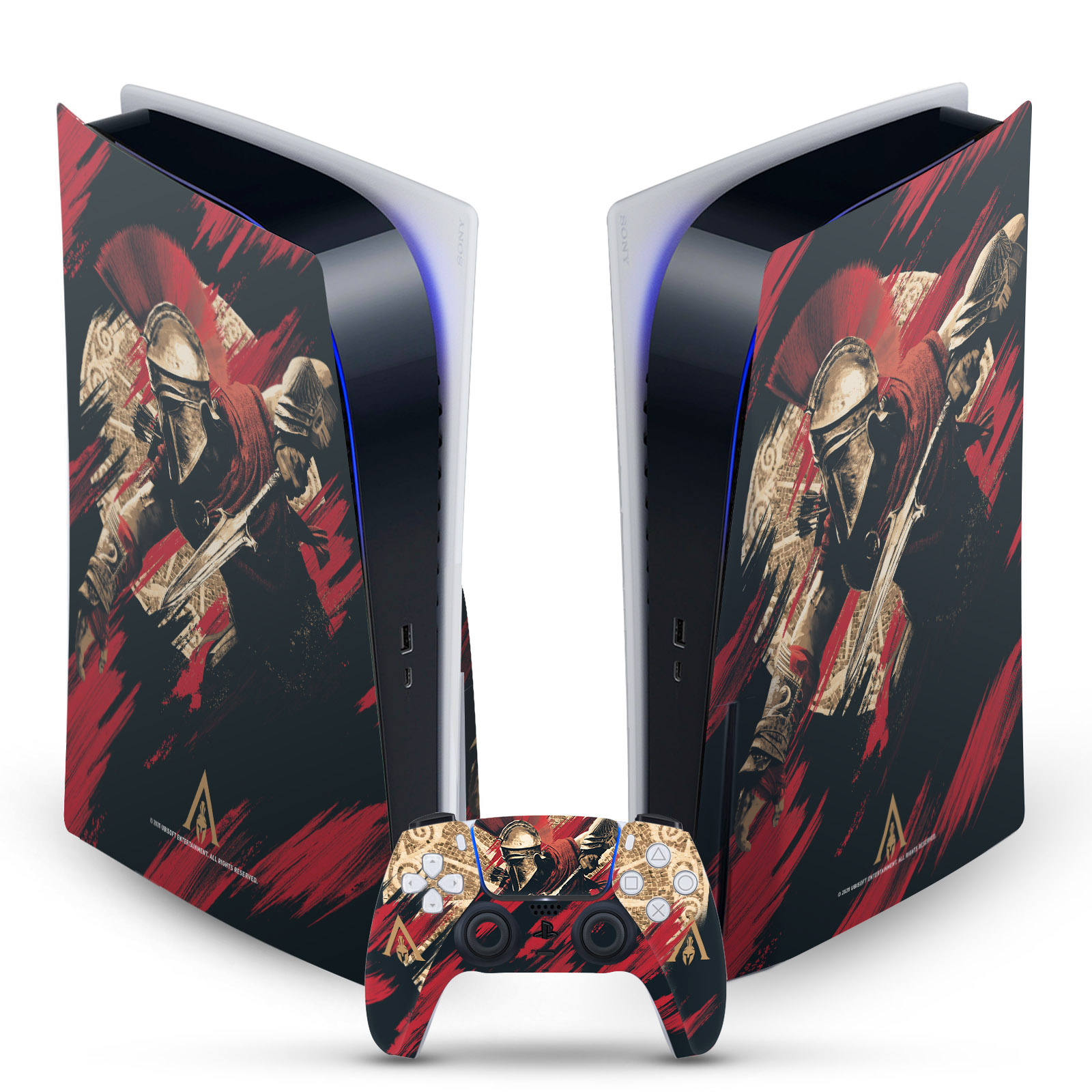 ASSASSIN'S CREED ODYSSEY ARTWORK VINYL SKIN FOR SONY PS5 DISC EDITION BUNDLE