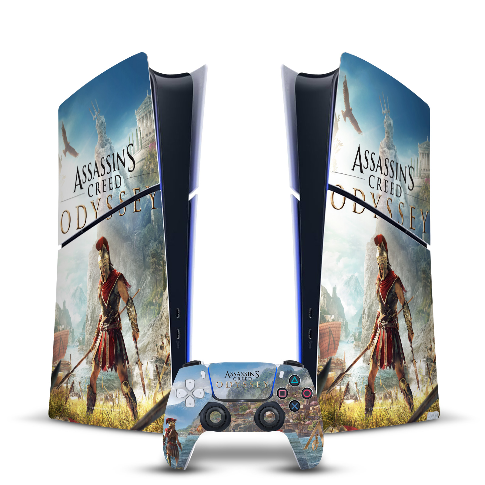 ASSASSIN'S CREED ODYSSEY ARTWORK VINYL SKIN FOR PS5 SLIM DIGITAL EDITION BUNDLE