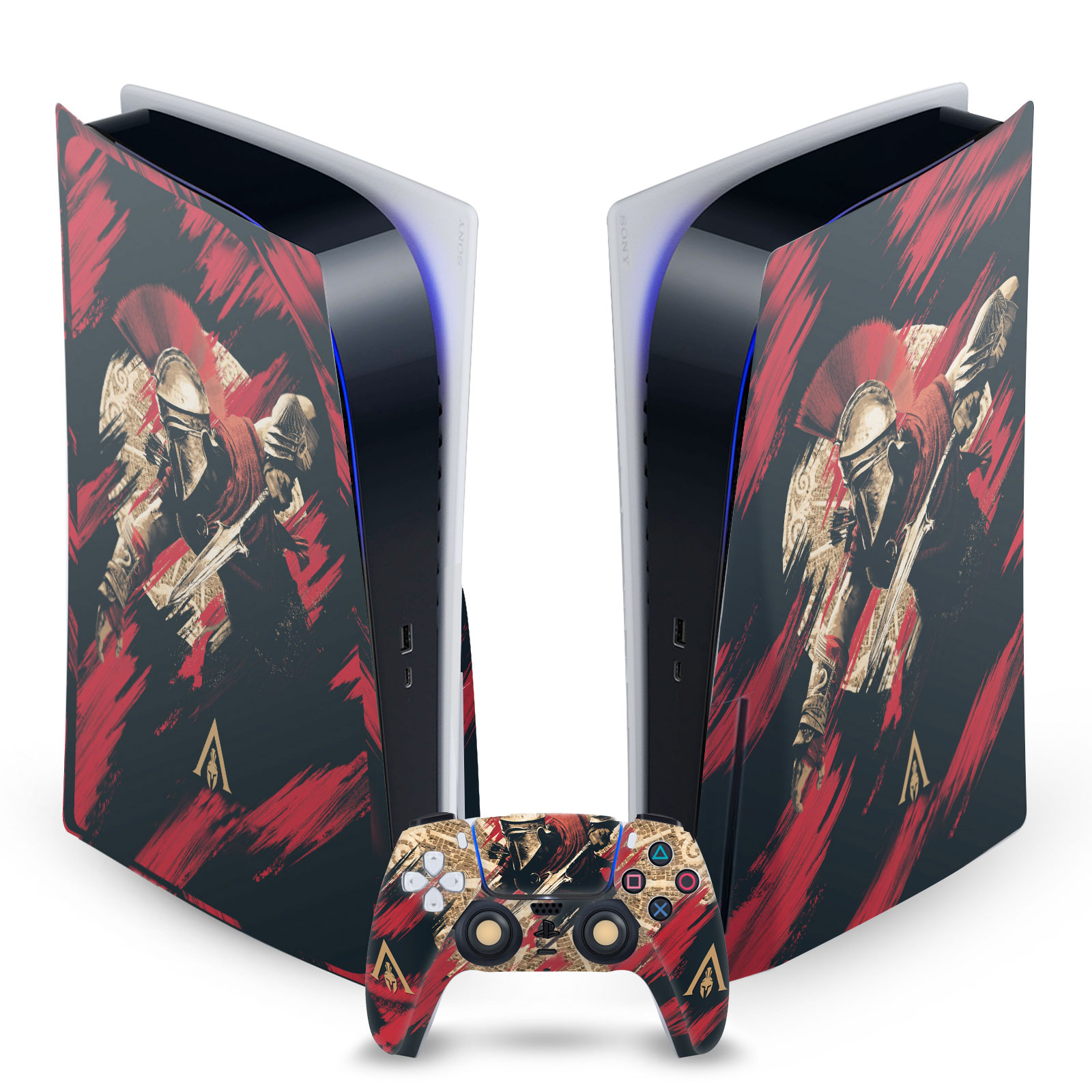 ASSASSIN'S CREED ODYSSEY ARTWORK VINYL SKIN FOR SONY PS5 DISC EDITION BUNDLE