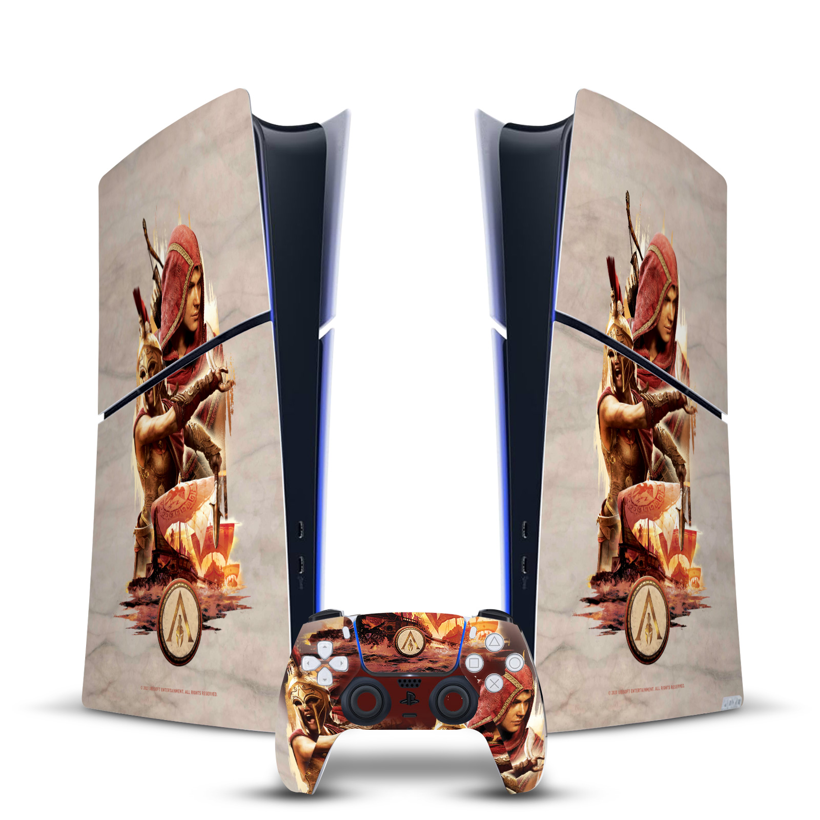 ASSASSIN'S CREED ODYSSEY ARTWORK VINYL SKIN FOR PS5 SLIM DIGITAL EDITION BUNDLE