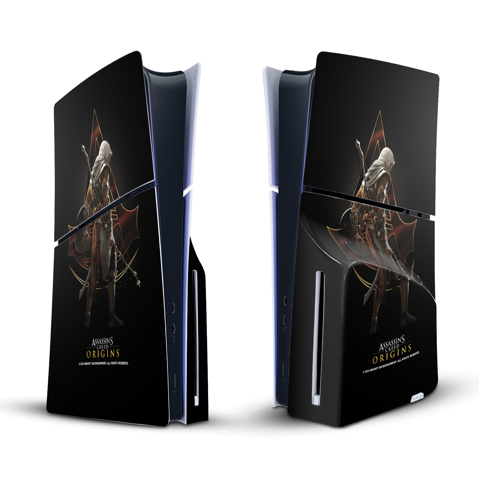 ASSASSIN'S CREED ORIGINS CHARACTER ART VINYL SKIN FOR SONY PS5 SLIM DISC CONSOLE