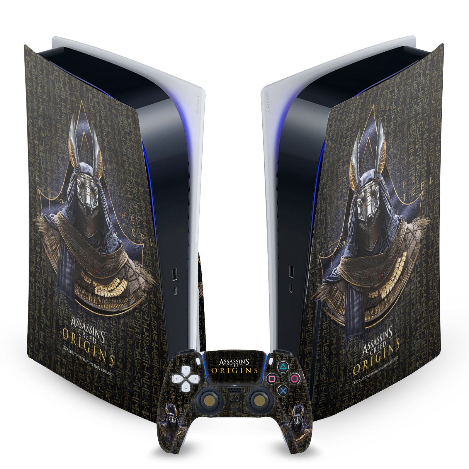 ASSASSIN'S CREED ORIGINS CHARACTER ART SKIN DECAL SONY PS5 DISC EDITION BUNDLE