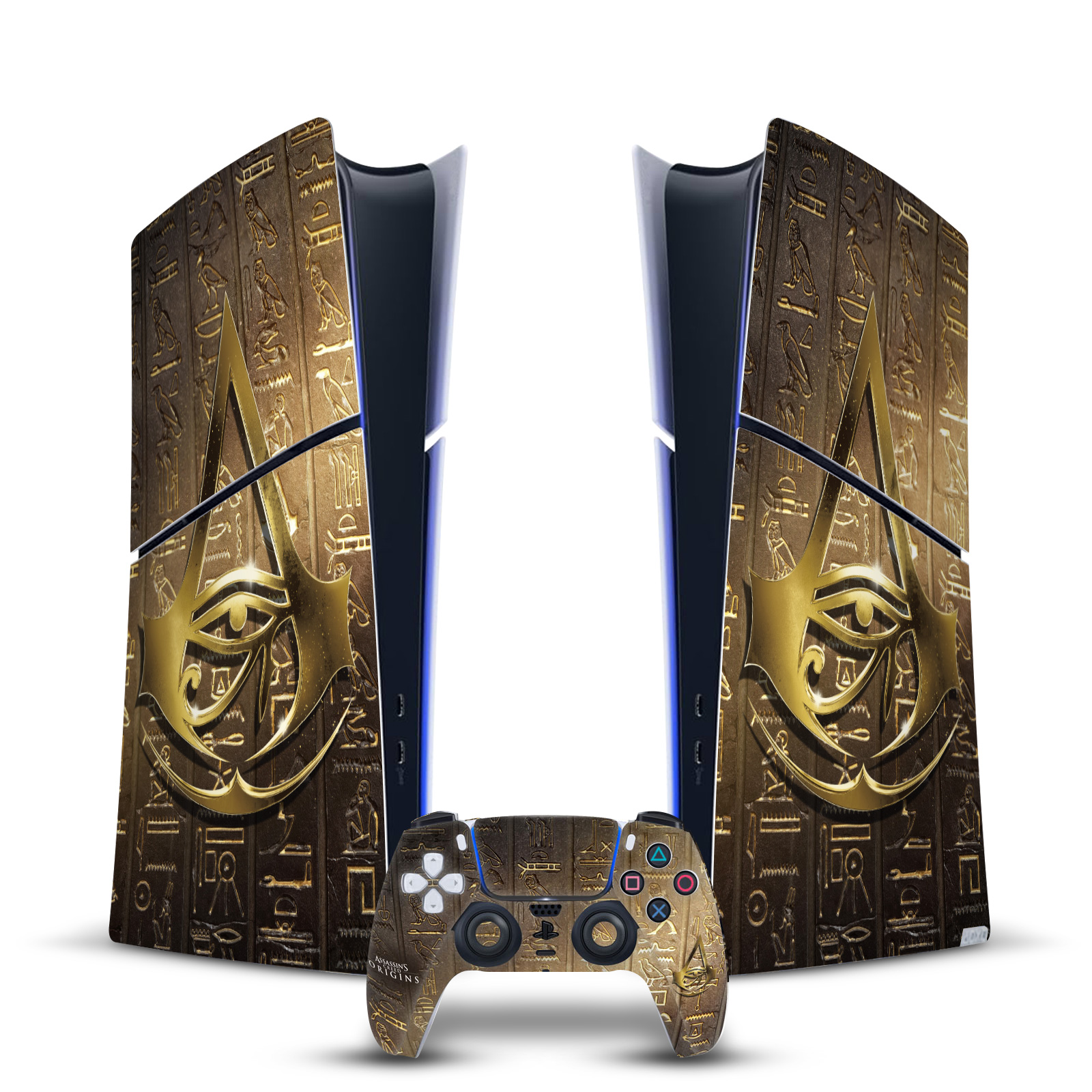 ASSASSIN'S CREED ORIGINS GRAPHICS VINYL SKIN FOR PS5 SLIM DIGITAL EDITION BUNDLE