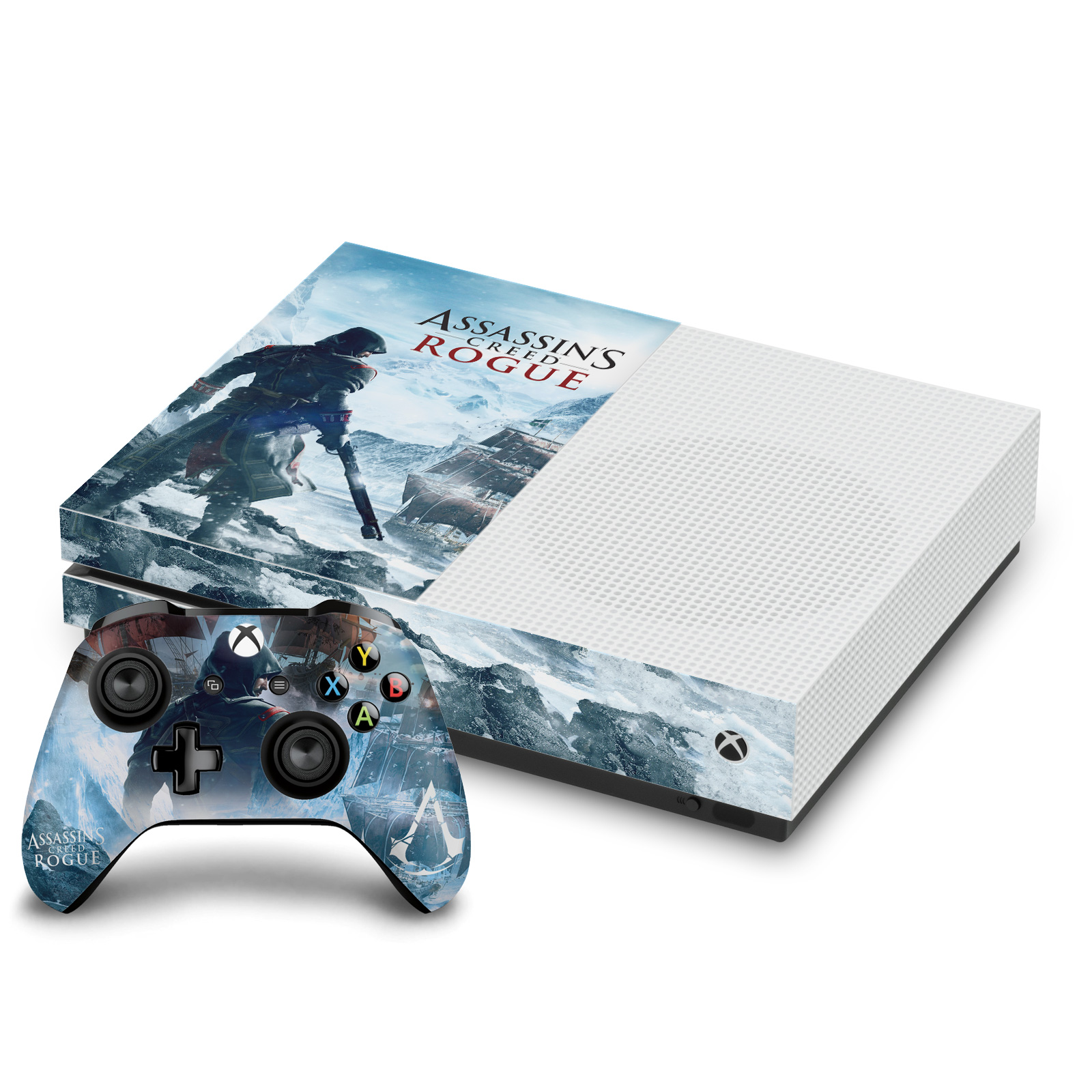 ASSASSIN'S CREED ROGUE KEY ART VINYL SKIN DECAL FOR ONE S CONSOLE & CONTROLLER